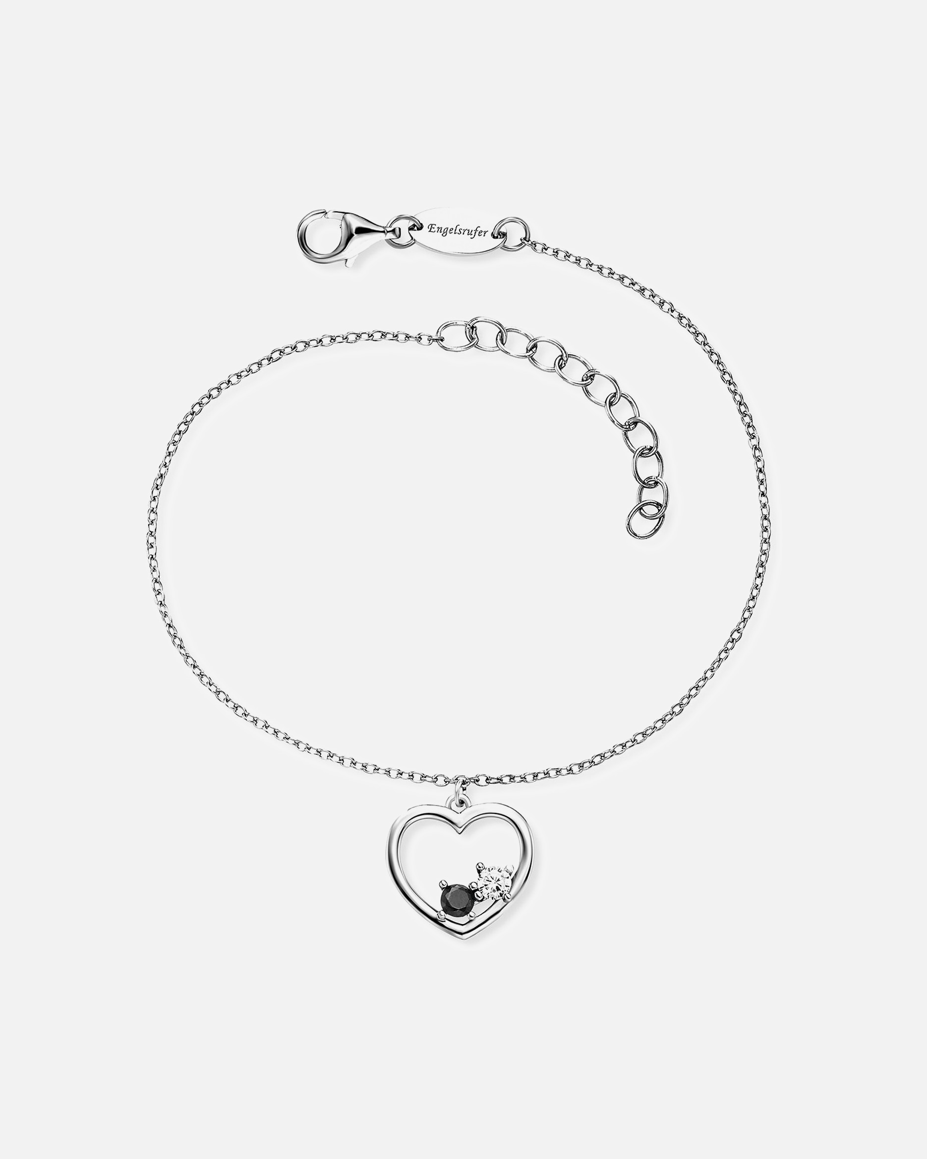 Armband für Weiblich Engelsrufer Armband 925er Silber schwarz, silber