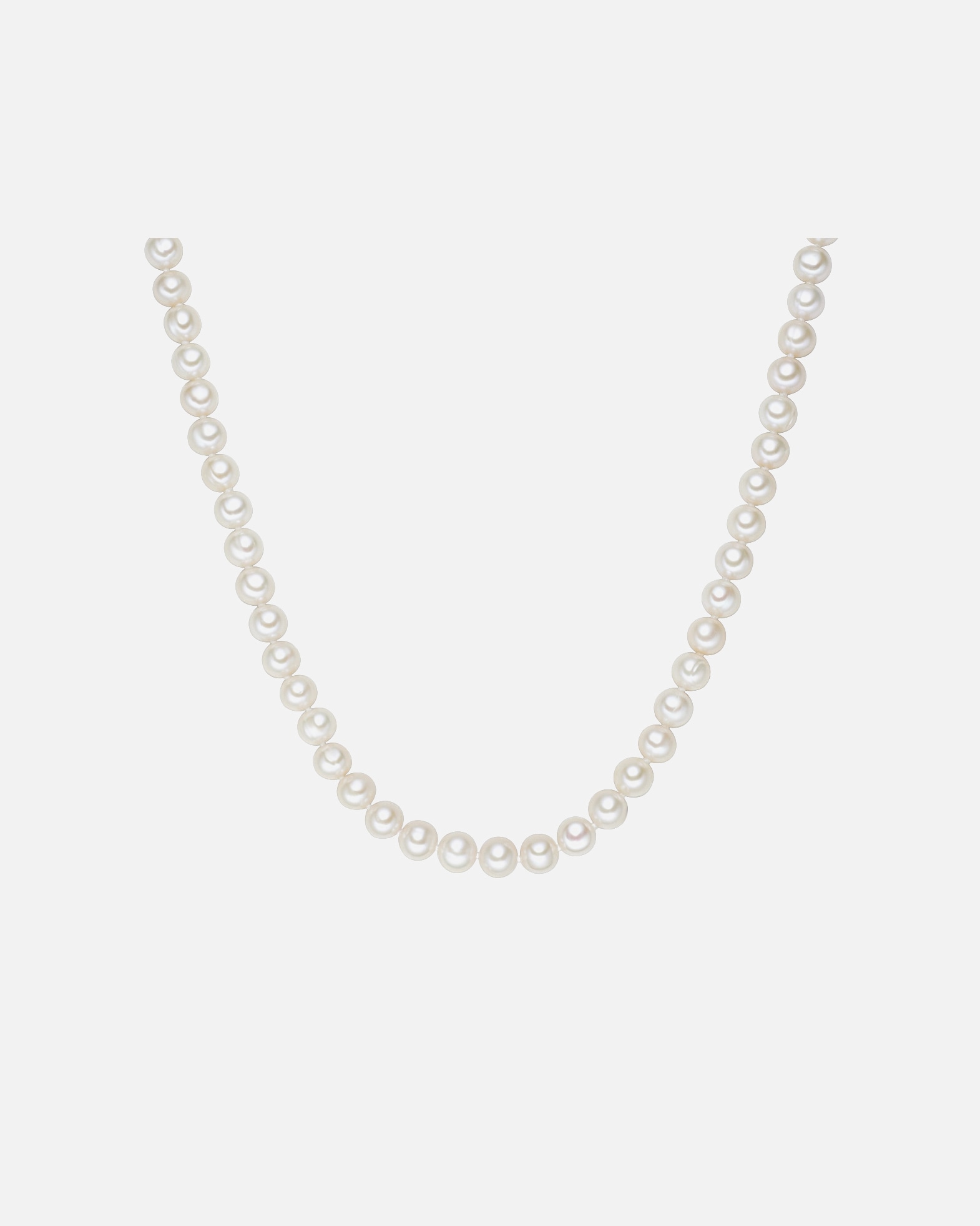 Halskette für Weiblich Valero Pearls Perlen-Kette aus Sterling Silber in silber mit Süßwasser-Zuchtperle 1 Stück