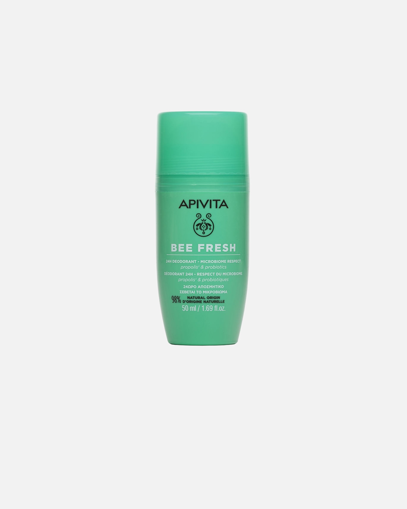 Deodorant für Unisex Apivita BEE FRESH 24h Roll-on Deodorant respektiert das Mikrobiom 50 ml