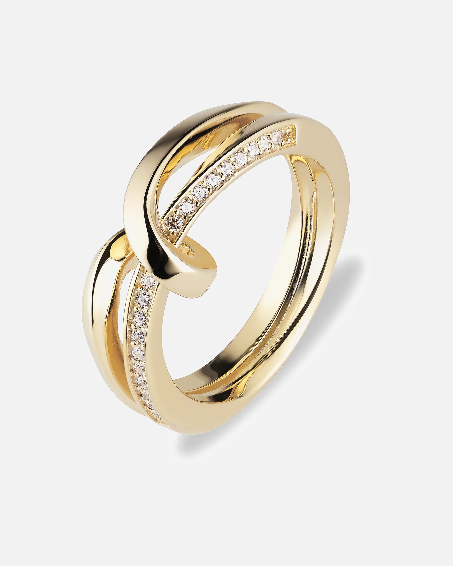 Ring für Weiblich Jette Damenring 925er Silber, recycelt 55