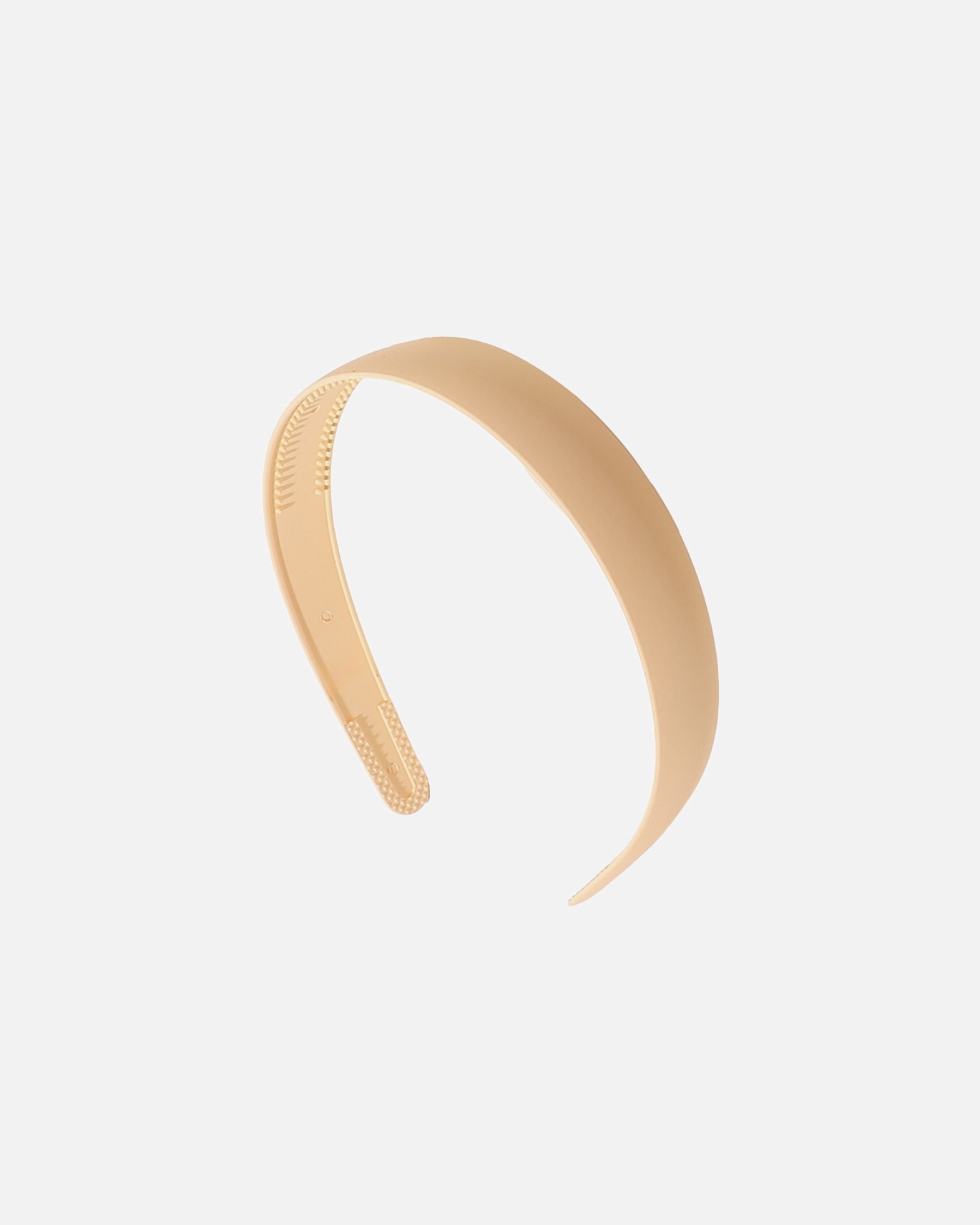 Haarreif für Weiblich SOHO SOHO Elisa Haarreif in Schwarz - Breiter matter Haarschmuck mit Zähnen Cream