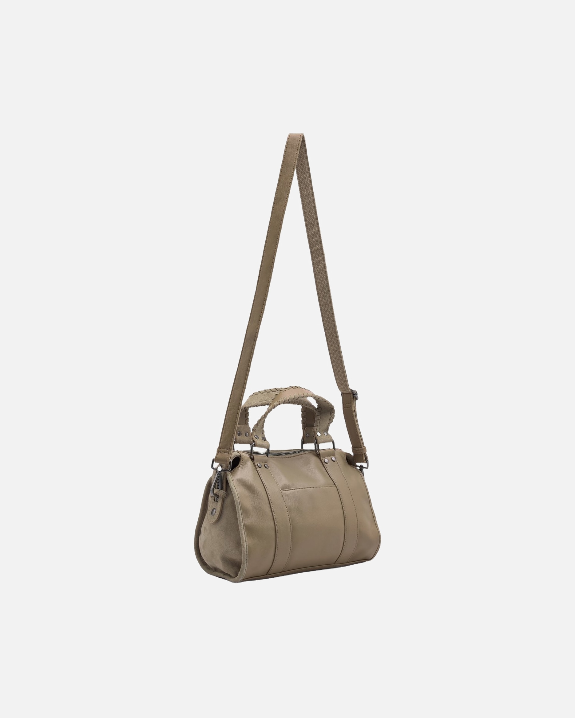 Handtasche für Weiblich FREDsBRUDER Anderes Whipstitch Soul Bowling Bag taupe