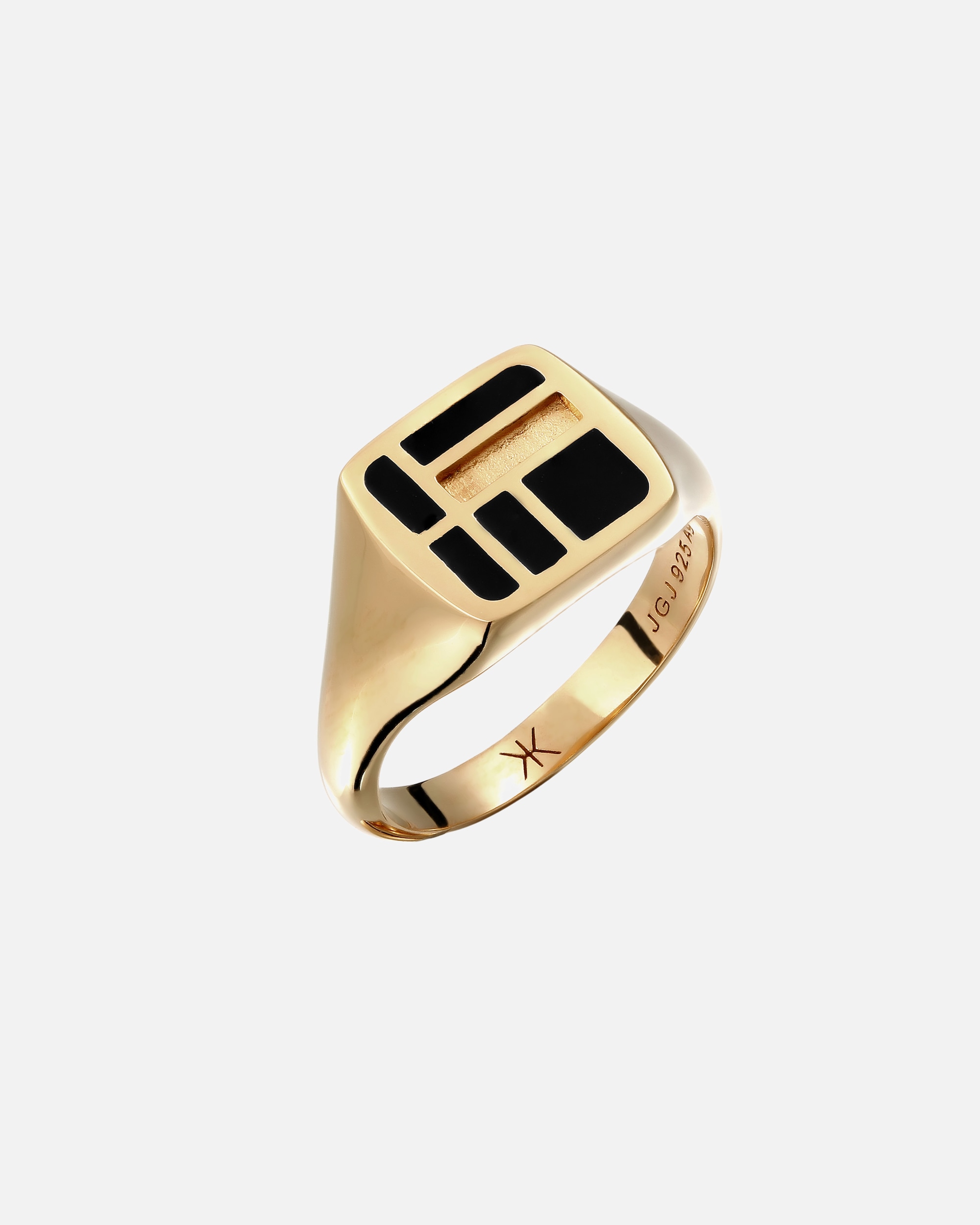 Ring für Männlich KUZZOI Siegelring 925 Sterling Silber 62
