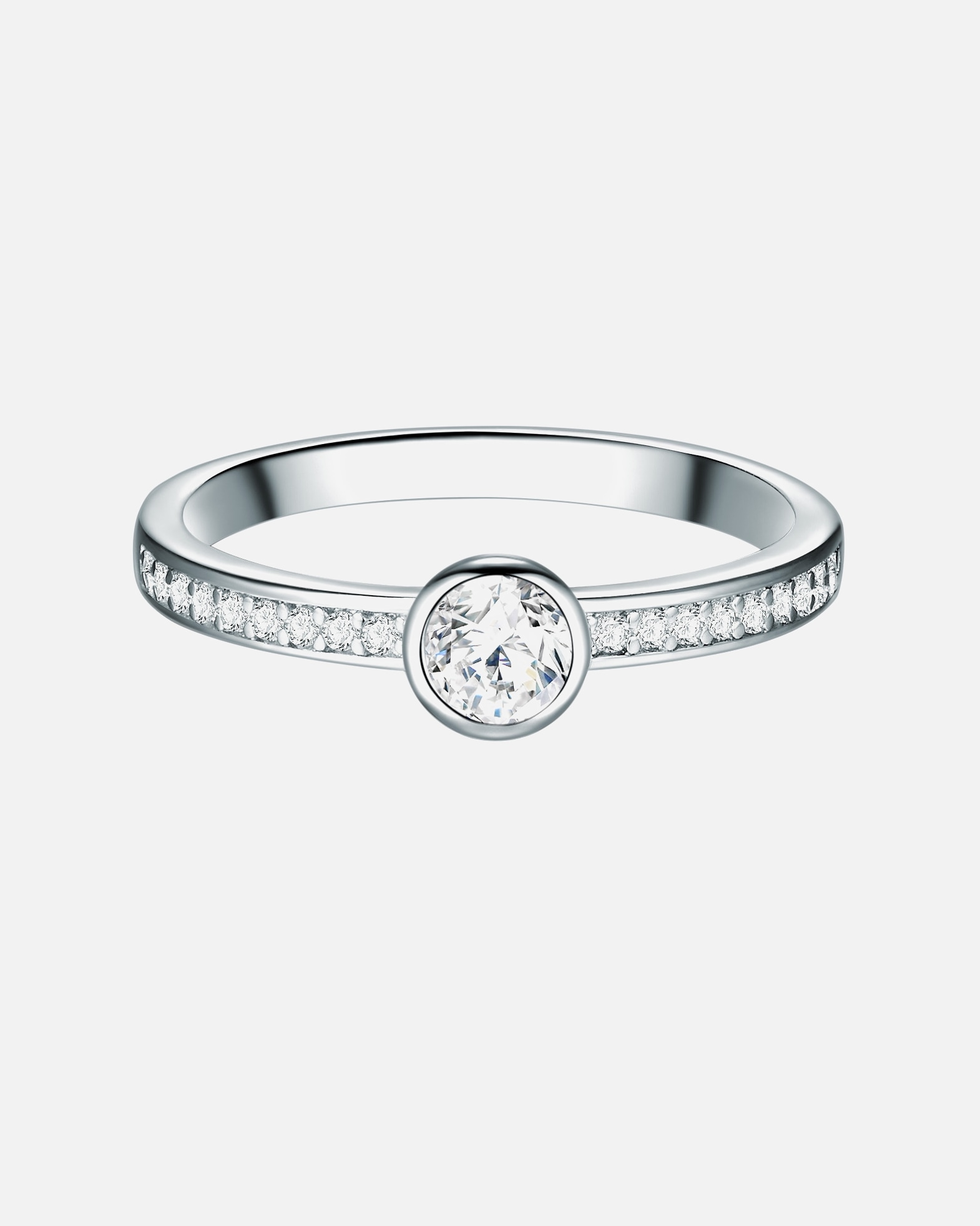 Ring für Weiblich Trilani Ring Sterling Silber Zirkonia in Silber 50