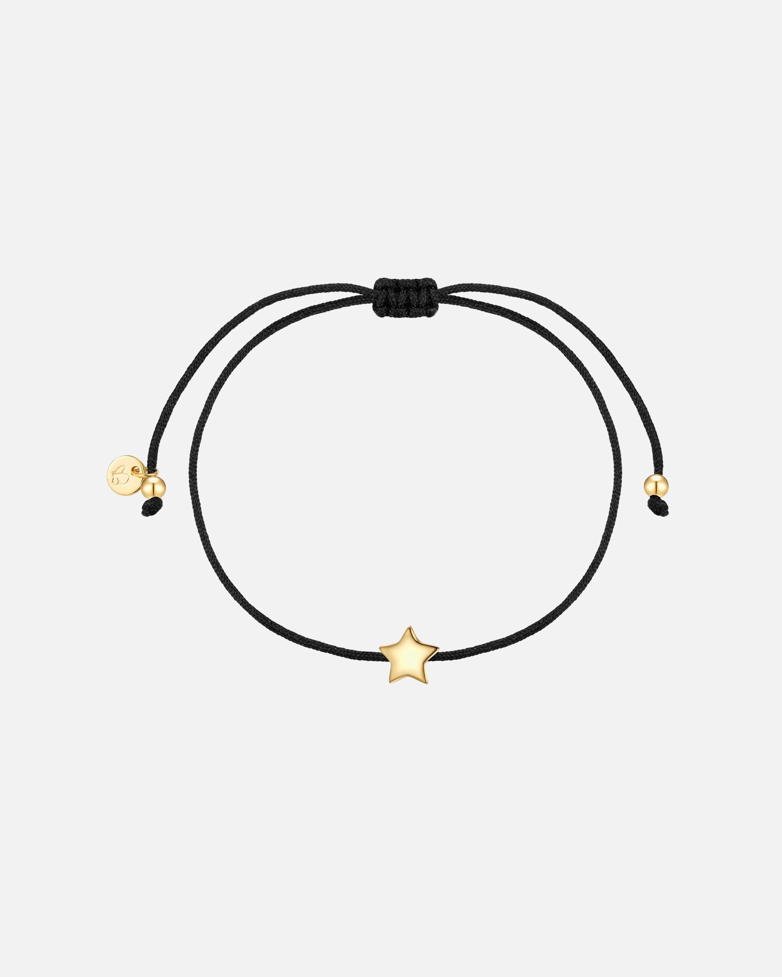 Armband für Weiblich Armband Stern aus Sterling Silber in gelbgold 15,0 - 22,0 cm, flexibel einstellbar