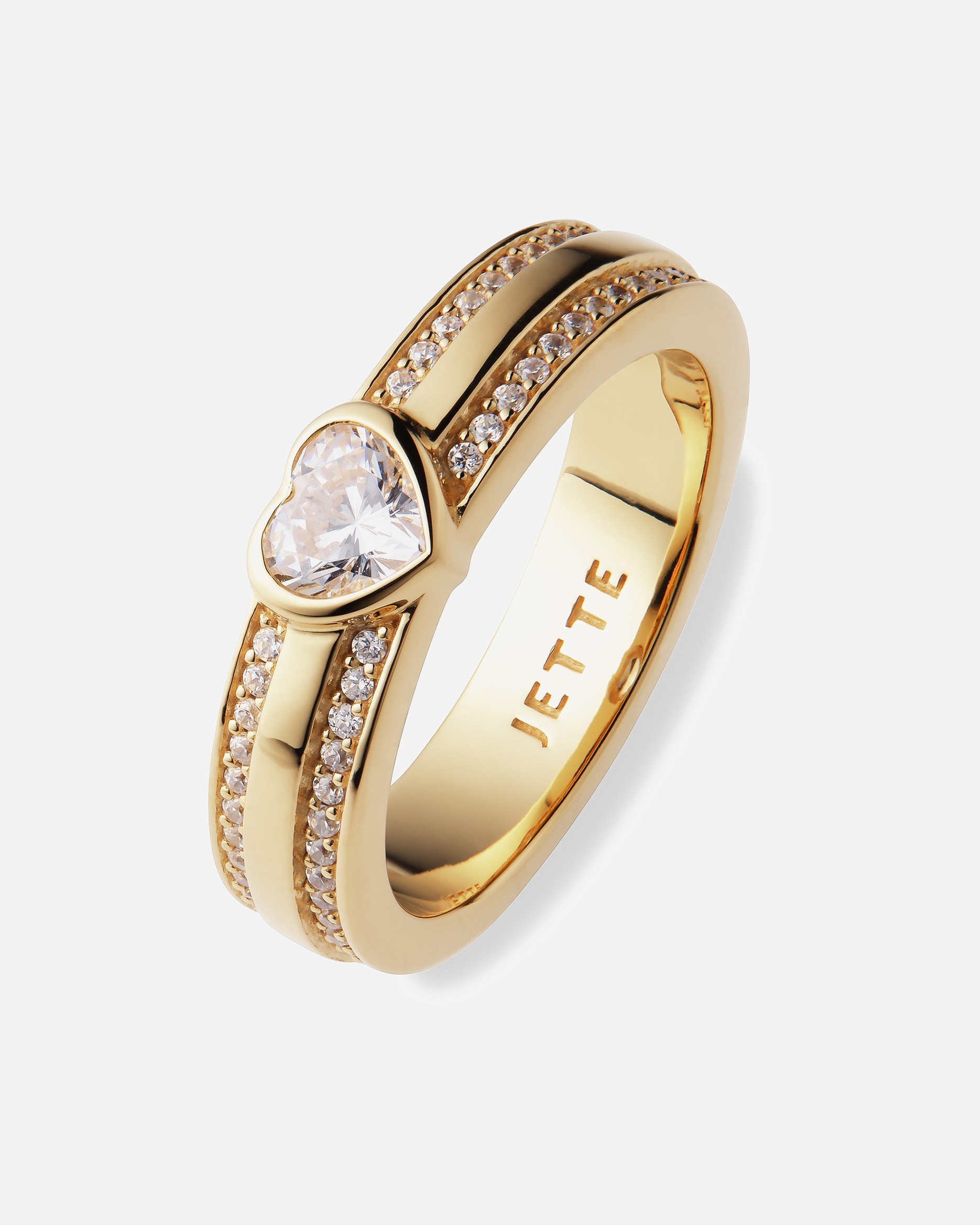 Ring für Weiblich Jette Damenring 925er Silber, recycelt 53