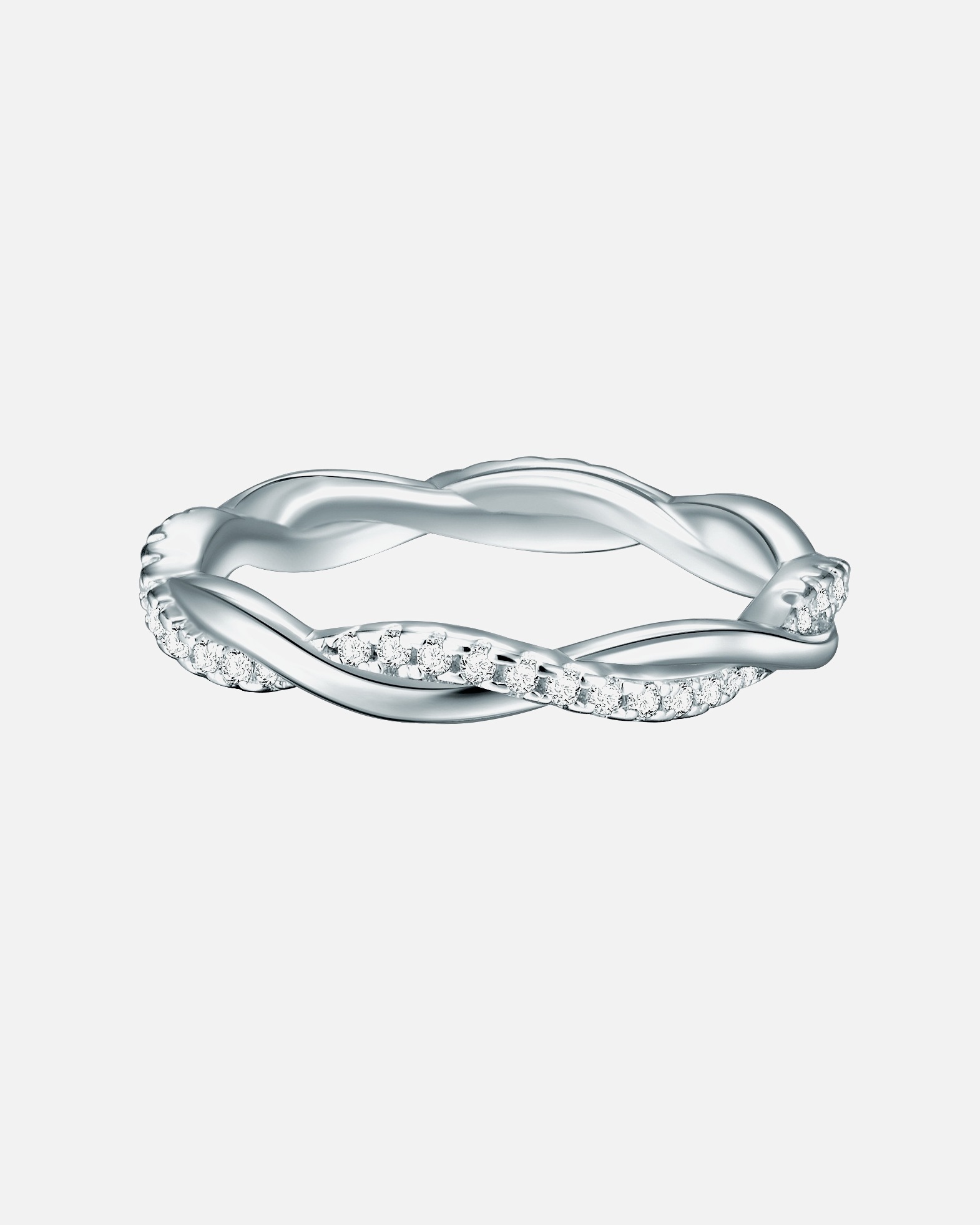 Ring für Weiblich Trilani Ring aus Sterling Silber in silber mit Zirkonia 50