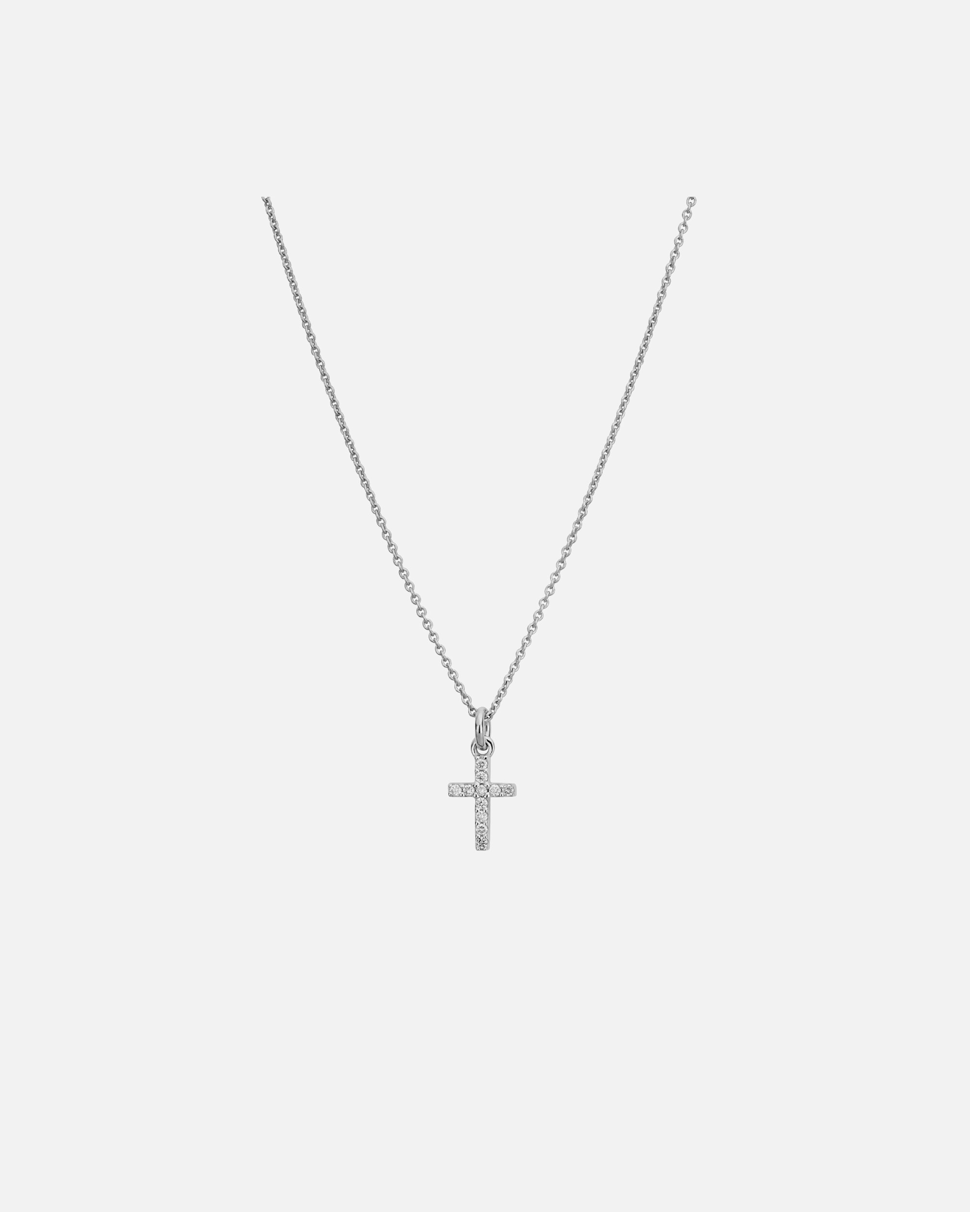 Halskette für Weiblich Lyomi Default Brand Line Anhänger mit Kette 585/- Gold Diamant Lab Grown weiß 0,09ct. weiß