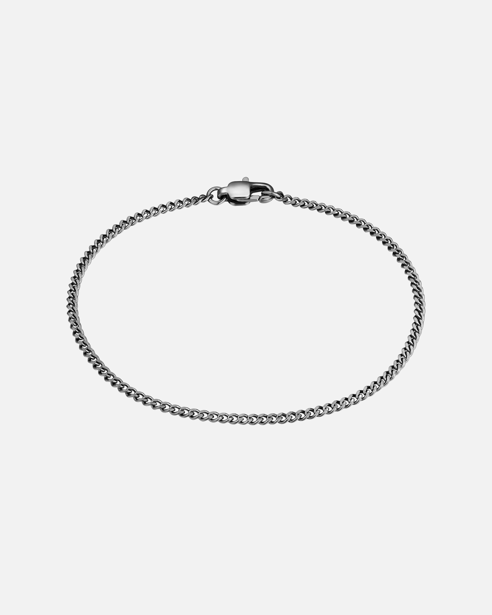 Armband für Männlich True Rebels Armband aus Edelstahl in Gunmetal 1 Stück