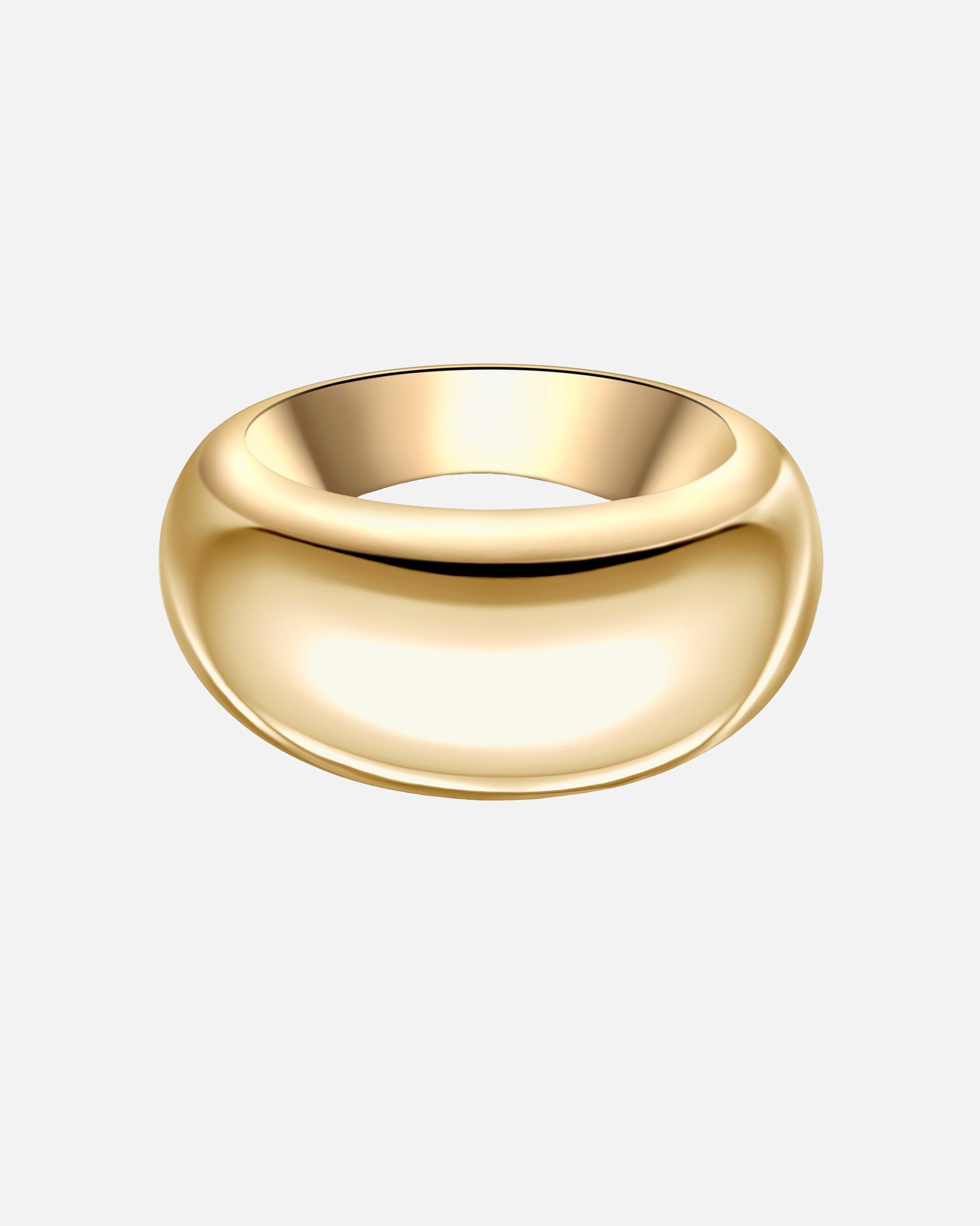 Ring für Weiblich Yokoamii Ring aus Messing in gelbgold 50