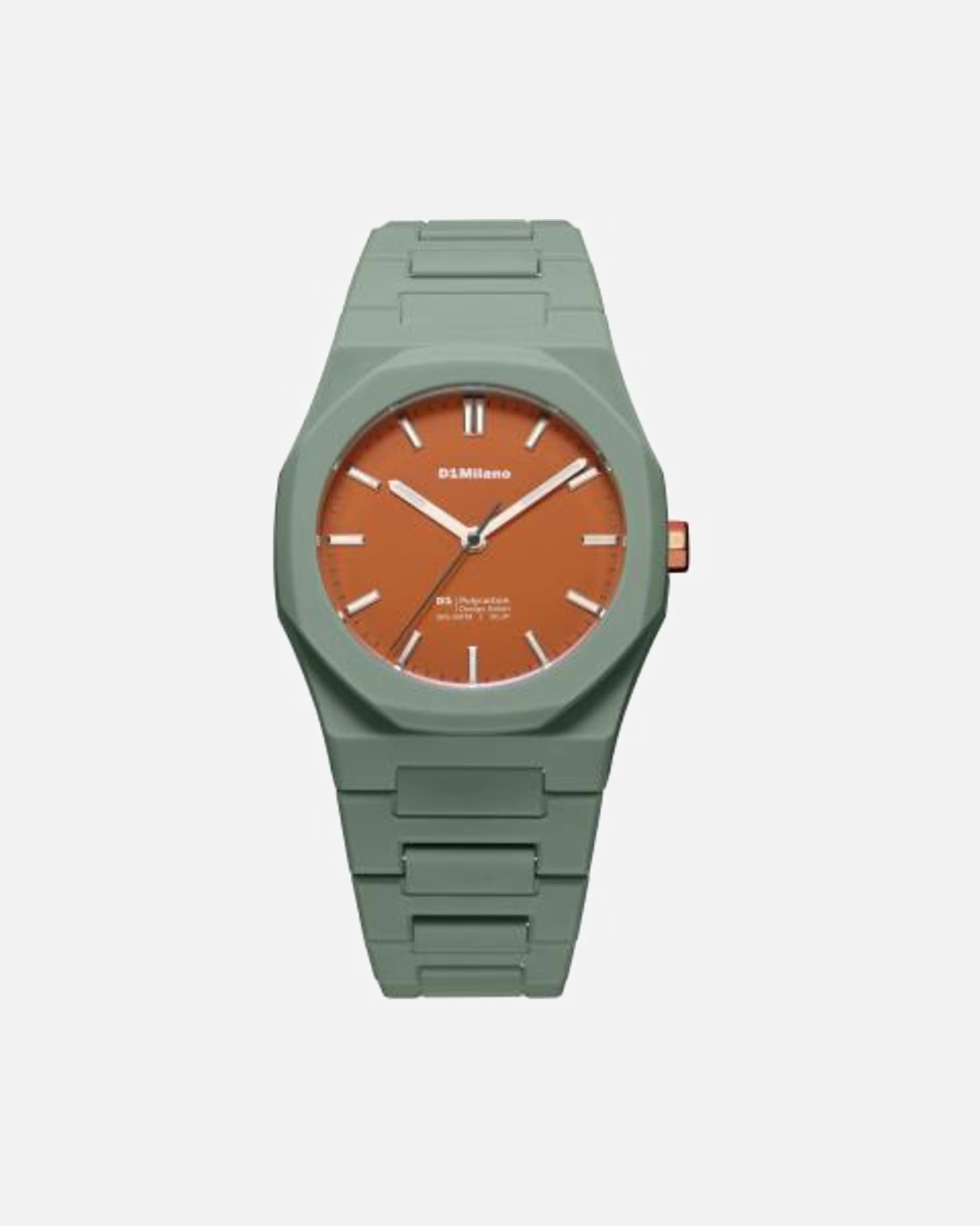 Uhr für Weiblich D1 Milano Default Brand Line Unisexuhr Polycarbonat grün