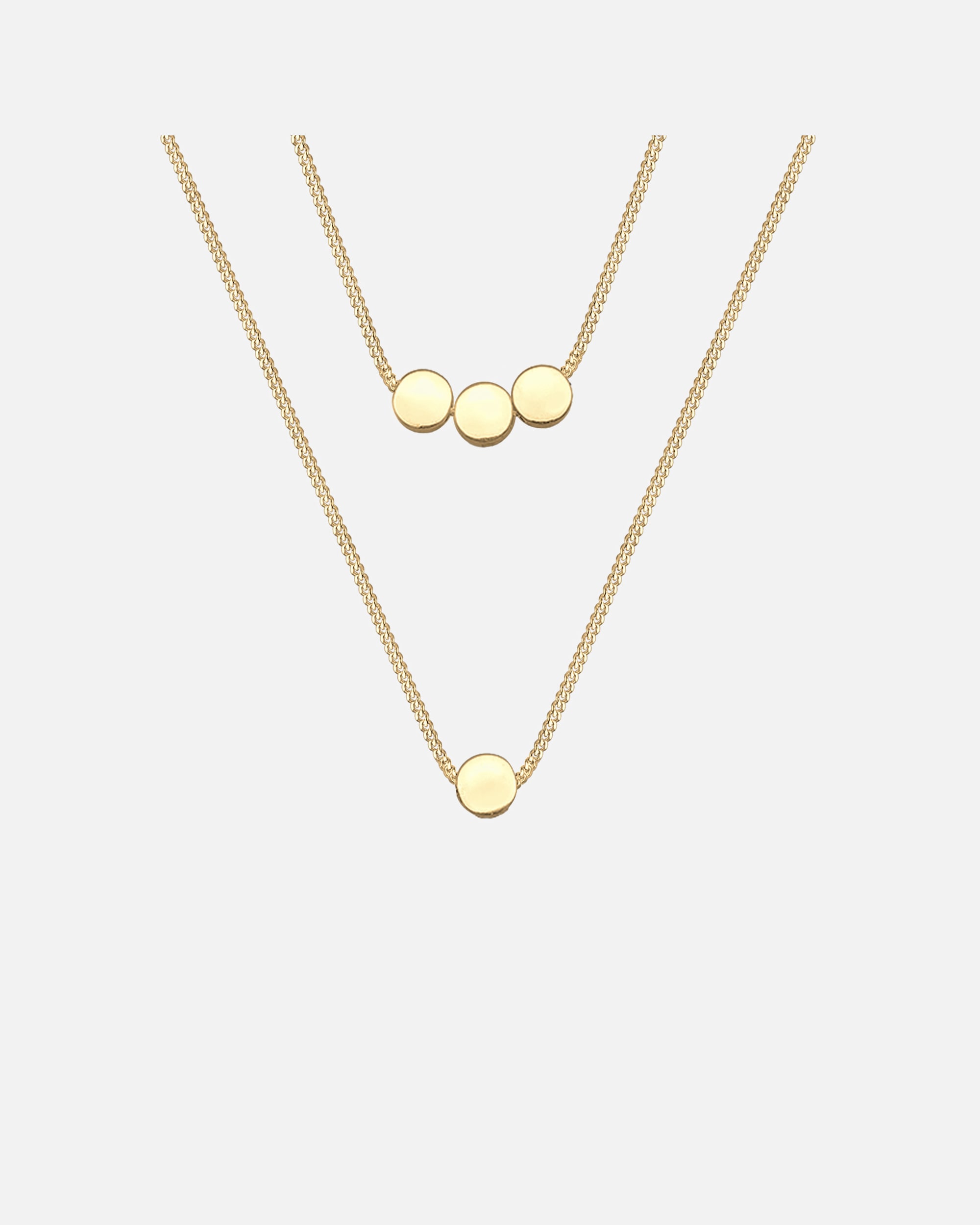 Halskette für Weiblich Elli Kreis Geo Layering Blogger 925 Sterling Silber 1 Stück