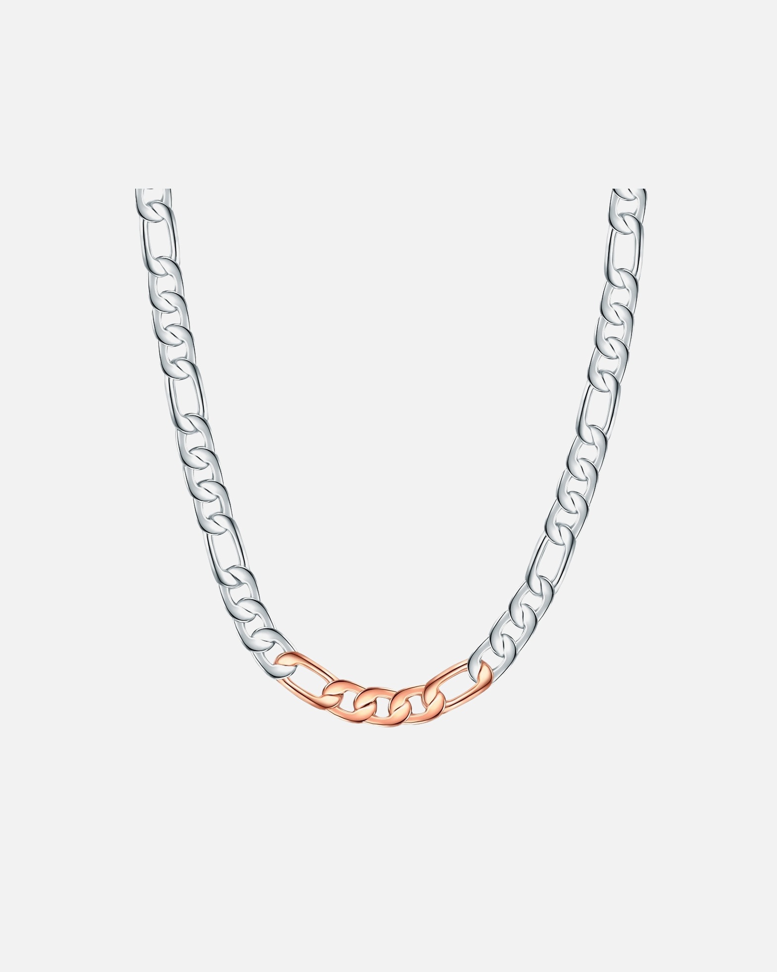 Halskette für Weiblich Lulu & Jane Halskette Metall-Legierung in Silber/Roségold 1 Stück