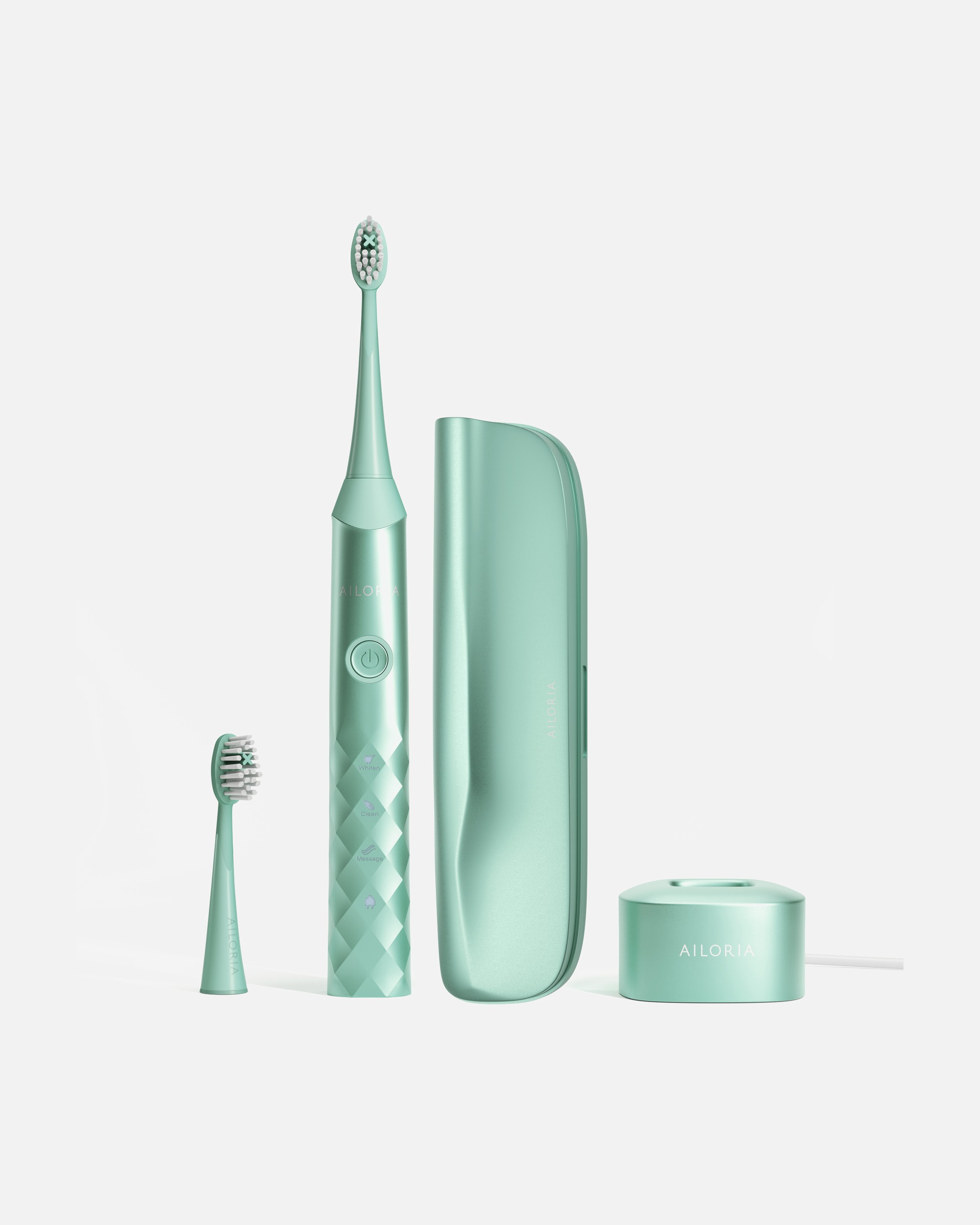 Elektrische Zahnbürste für Unisex Ailoria SHINE BRIGHT USB-SONIC TOOTHBRUSH Sommer-Edition grün