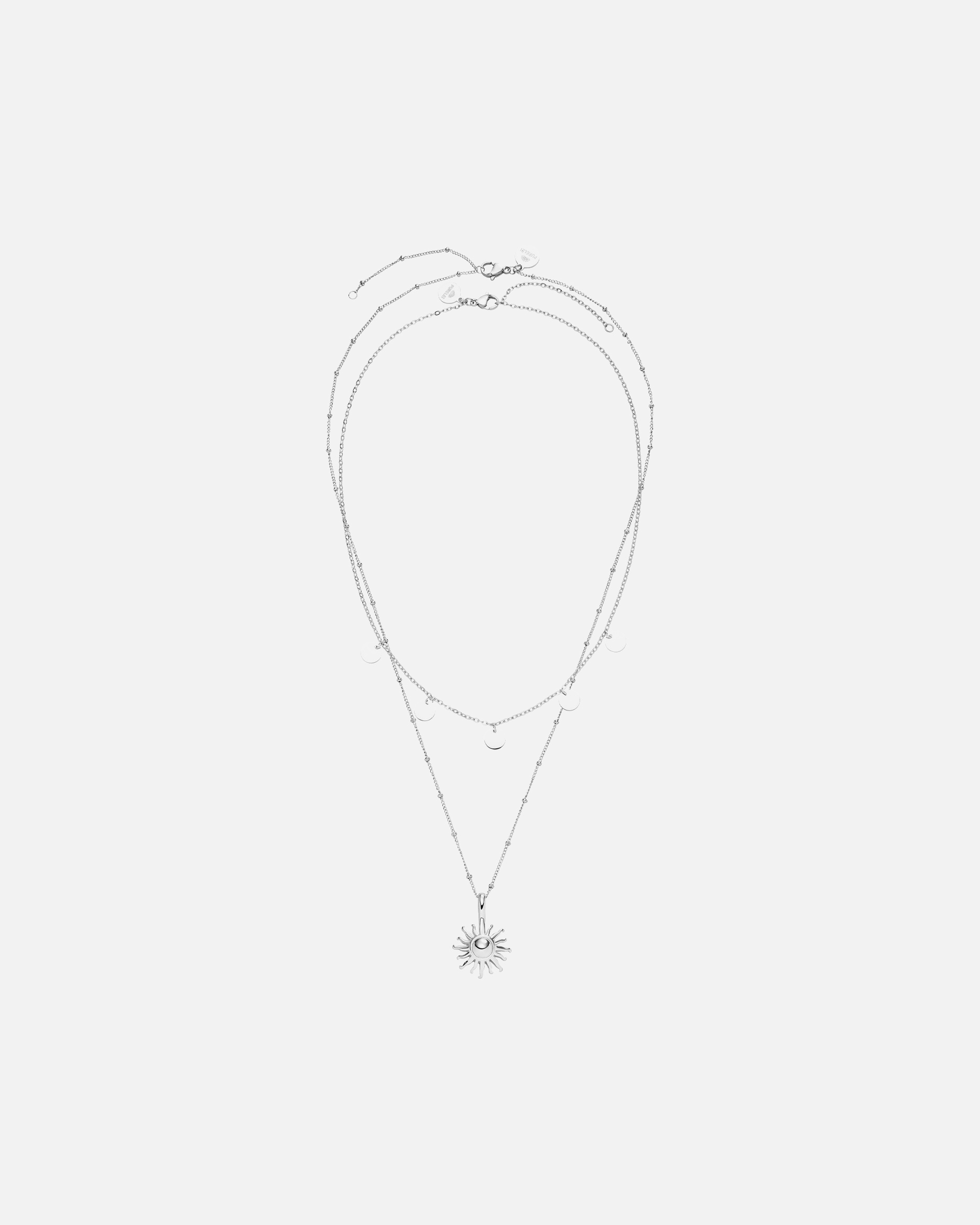 Schmuckset für Unisex Purelei Kailua Halsketten-Set 100% Edelstahl Silber