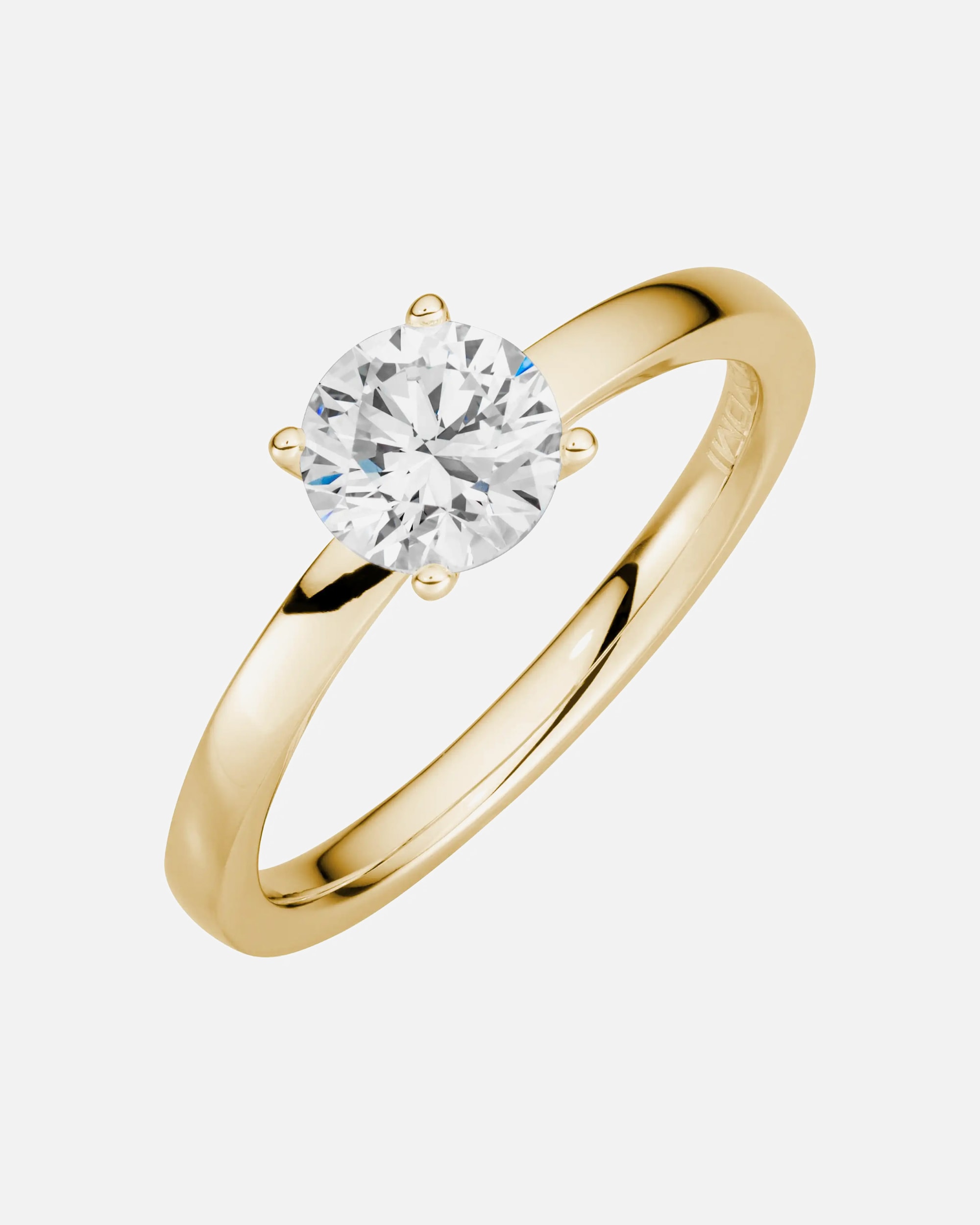 Ring für Weiblich Lyomi Default Brand Line Ring 585/- Gold Diamant Lab Grown weiß 1,0ct. 060 (19,1)