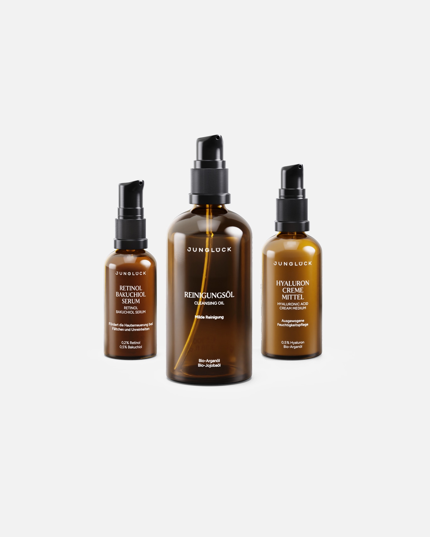 Gesichtspflegeset für Unisex Junglück Glatt & Strahlend Pflege-Trio Glatt & Strahlend Pflege Trio