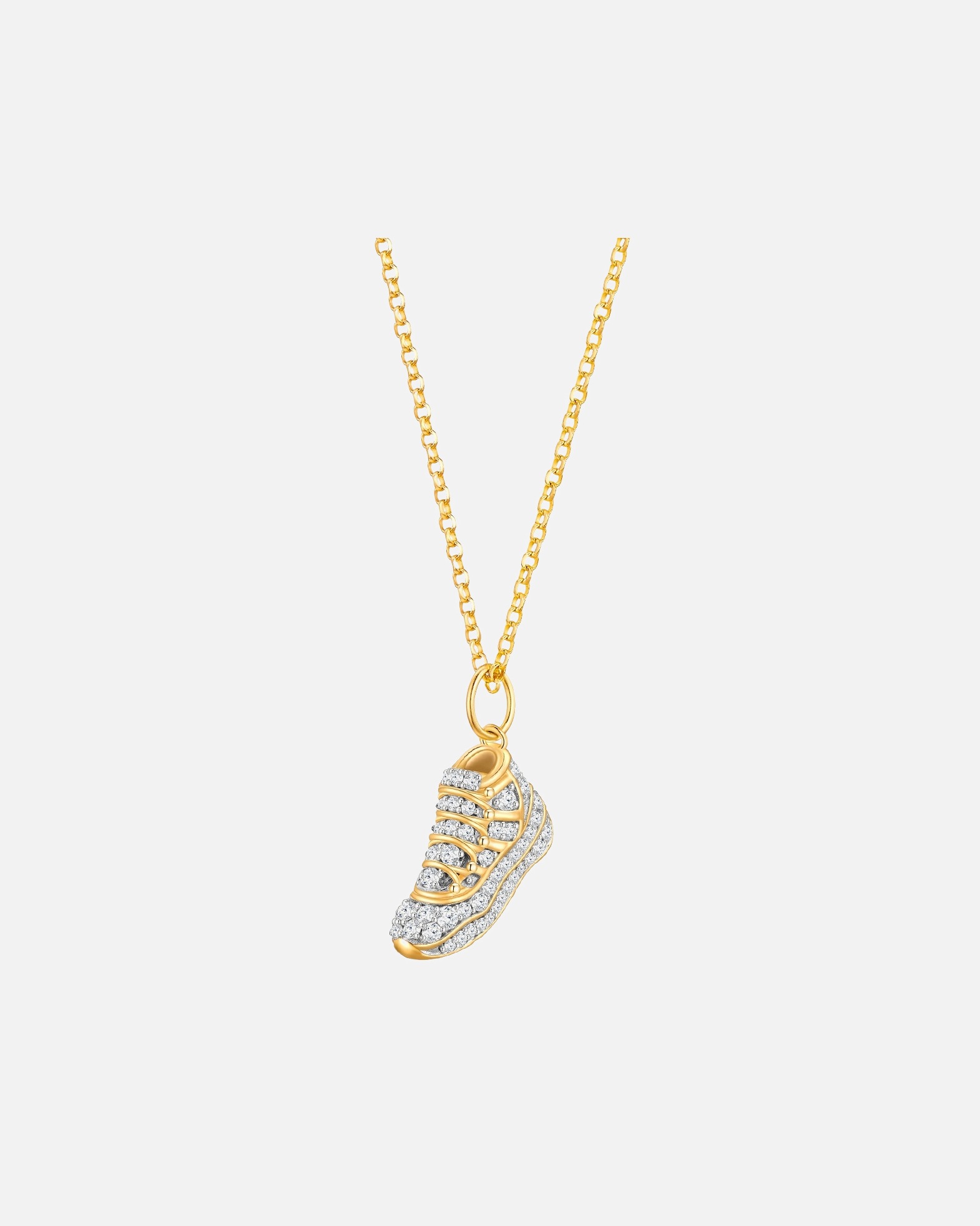 Halskette für Weiblich Glanzstücke München Halskette Sneaker Sterling Silber Zirkonia in Gelbgold 1 Stück