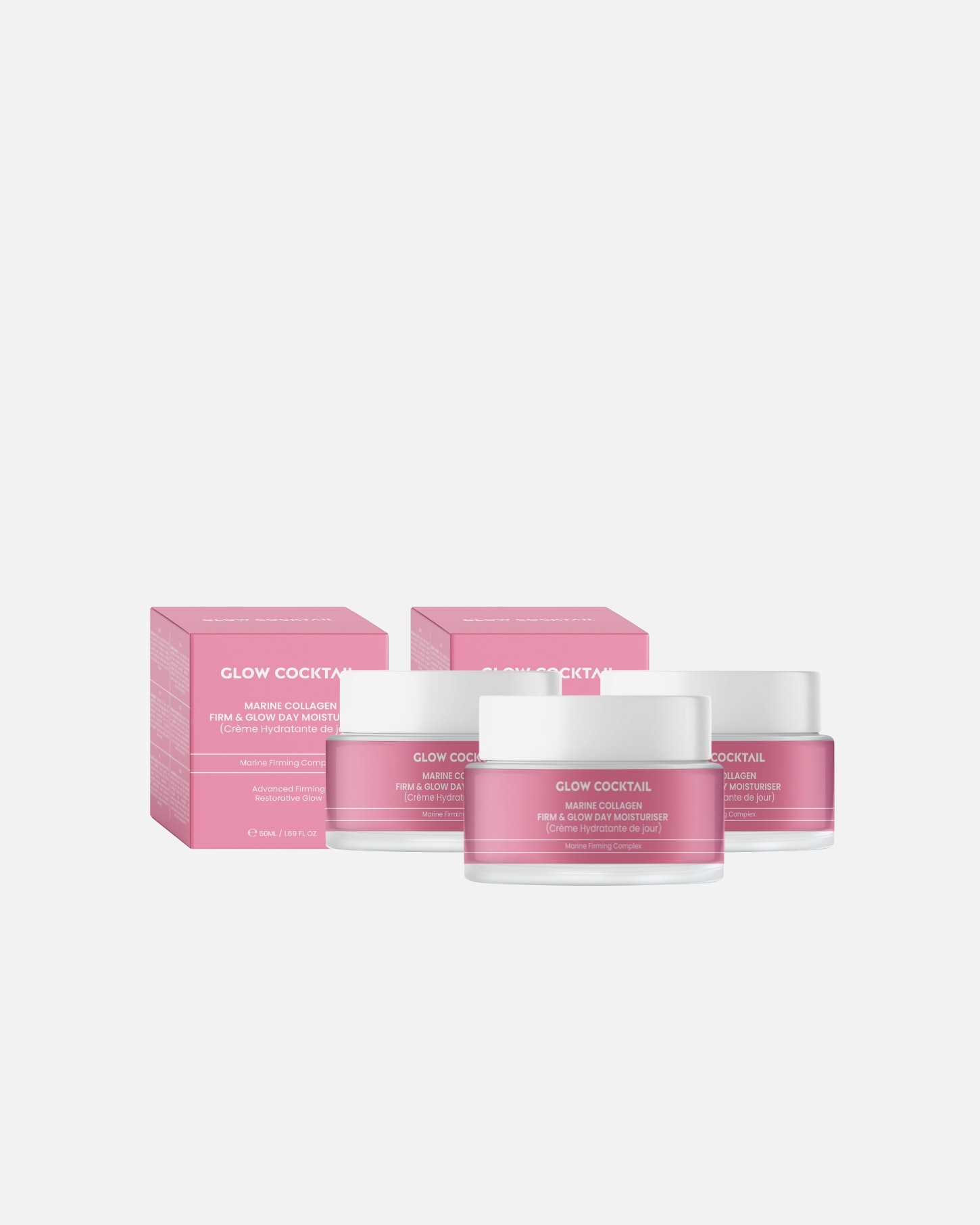 Tagescreme für Weiblich Glow Cocktail Collagen Glow Tagescreme Trio 1 Stück