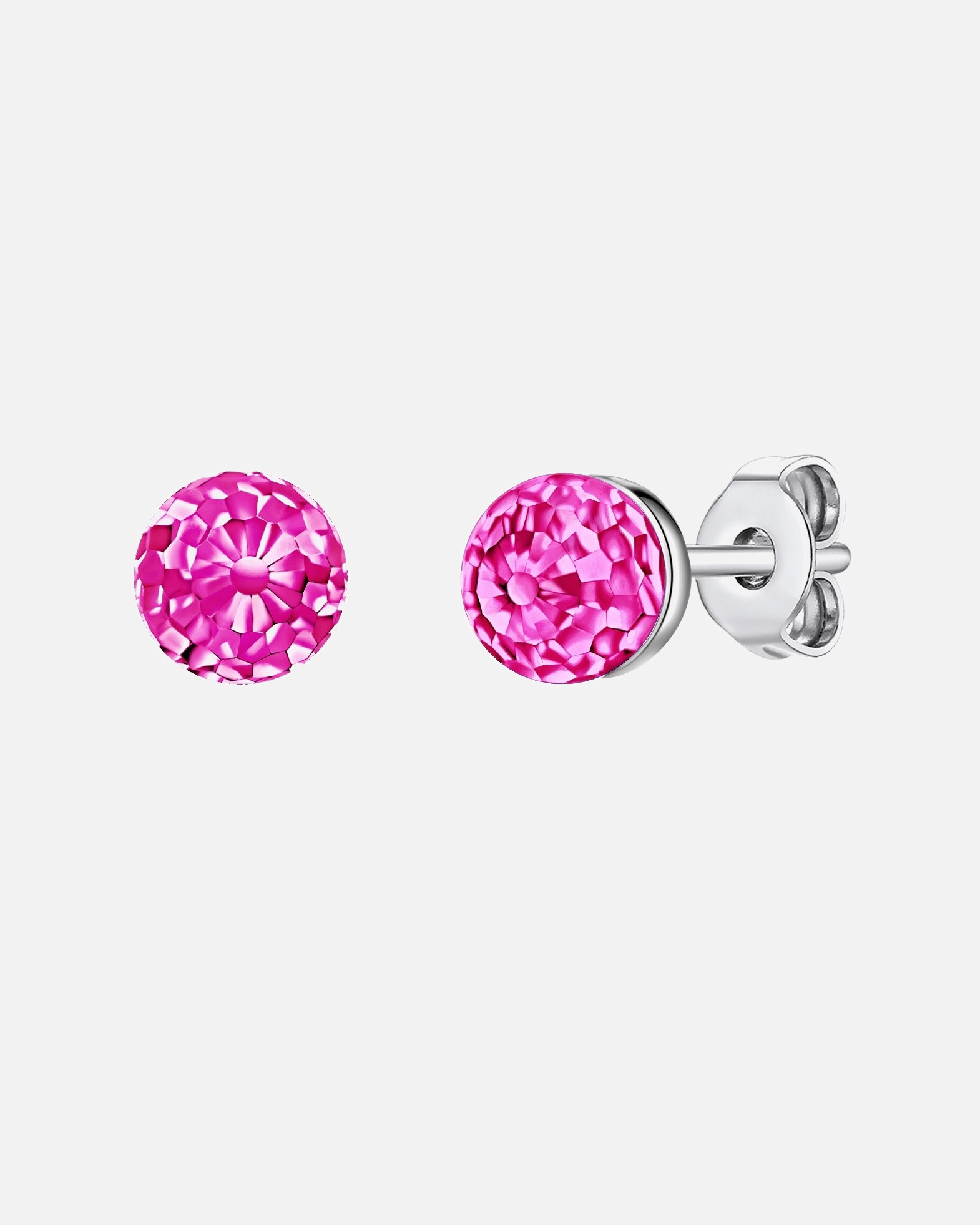 Ohrringe für Weiblich Rafaela Donata Ohrstecker Sterling Silber verziert mit Kristallen von Swarovski® in Silber 1 Stück