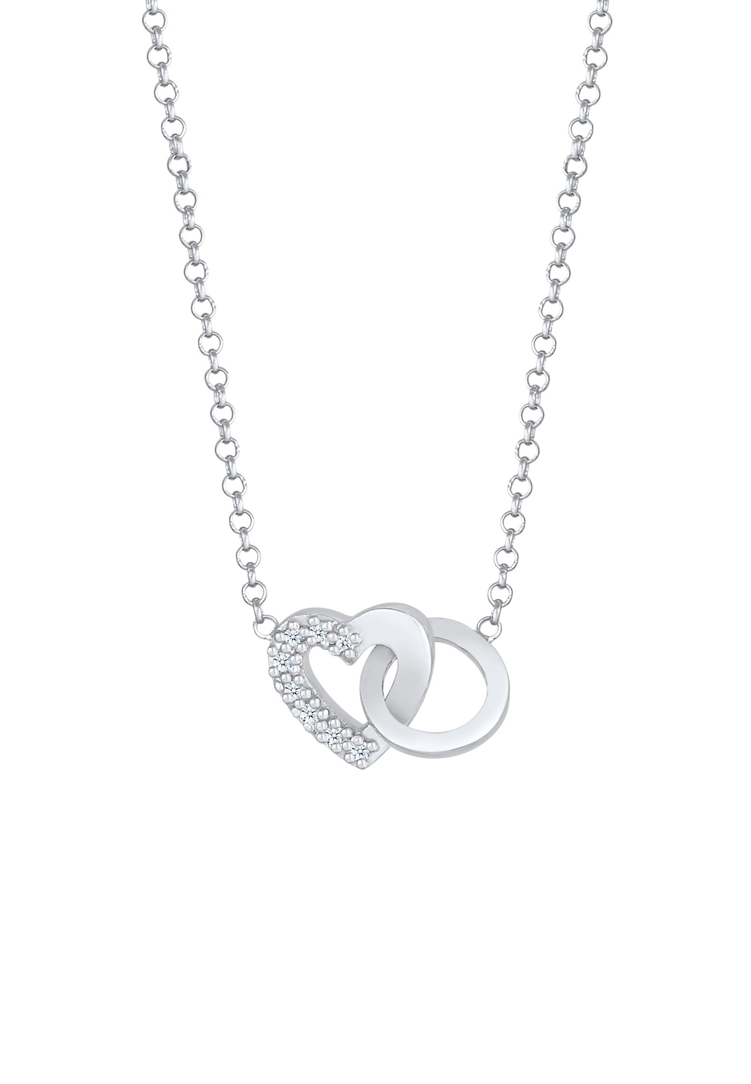 Elli Premium Produkte Elli Premium Halskette Herz Liebe Ring Diamant 0 04 Ct 925 Silber Kette Online Kaufen Douglas