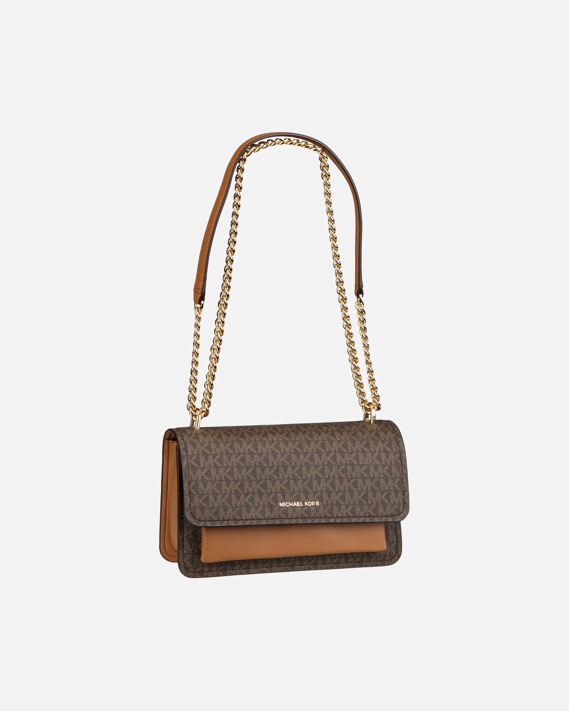 Handtasche für Weiblich Michael Kors Handtasche Claire LG Shoulder MK Sig Brown/Acorn