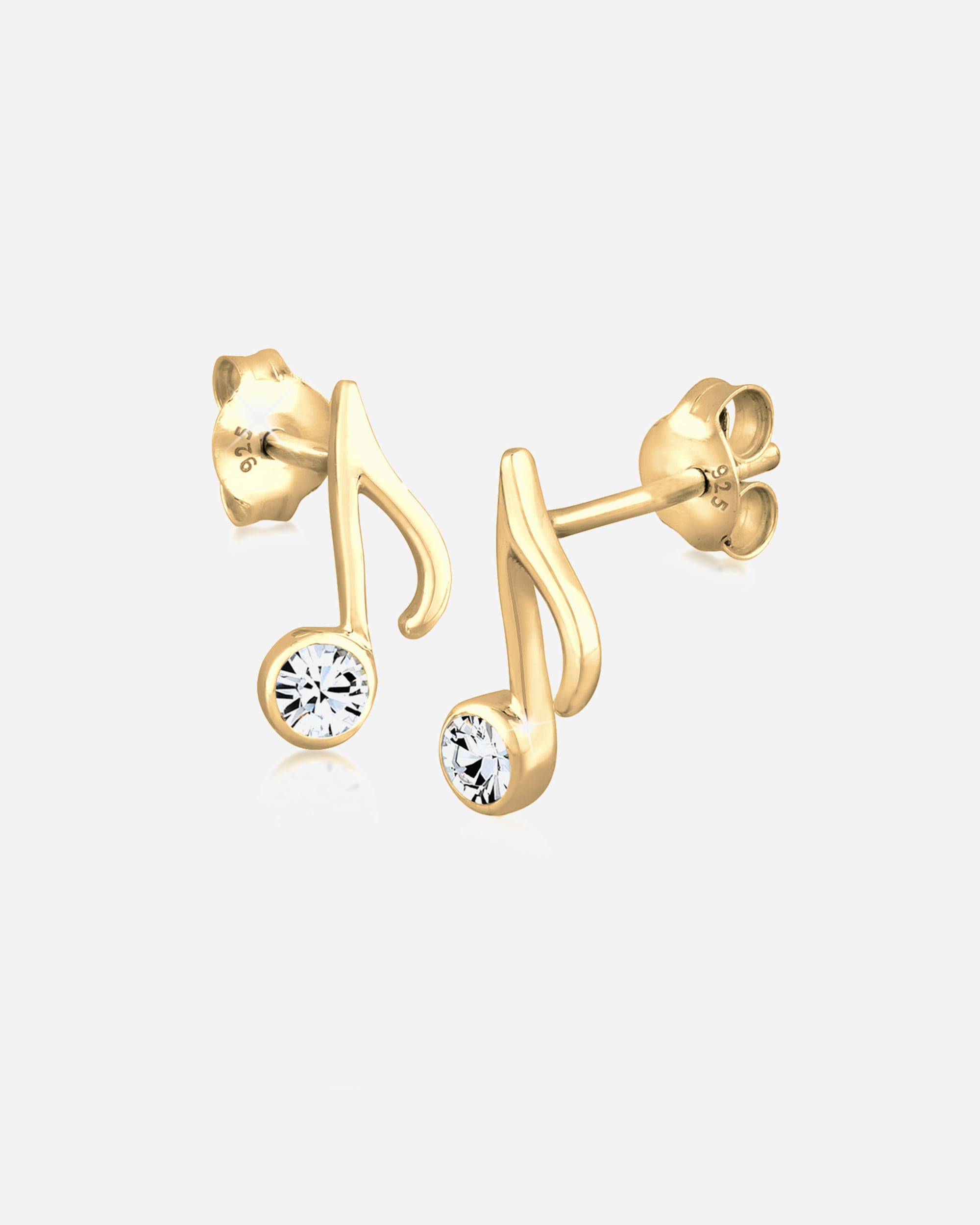 Ohrringe für Weiblich Elli Note Musik 925 Silber, mit Kristallen von Swarovski® 1 Stück
