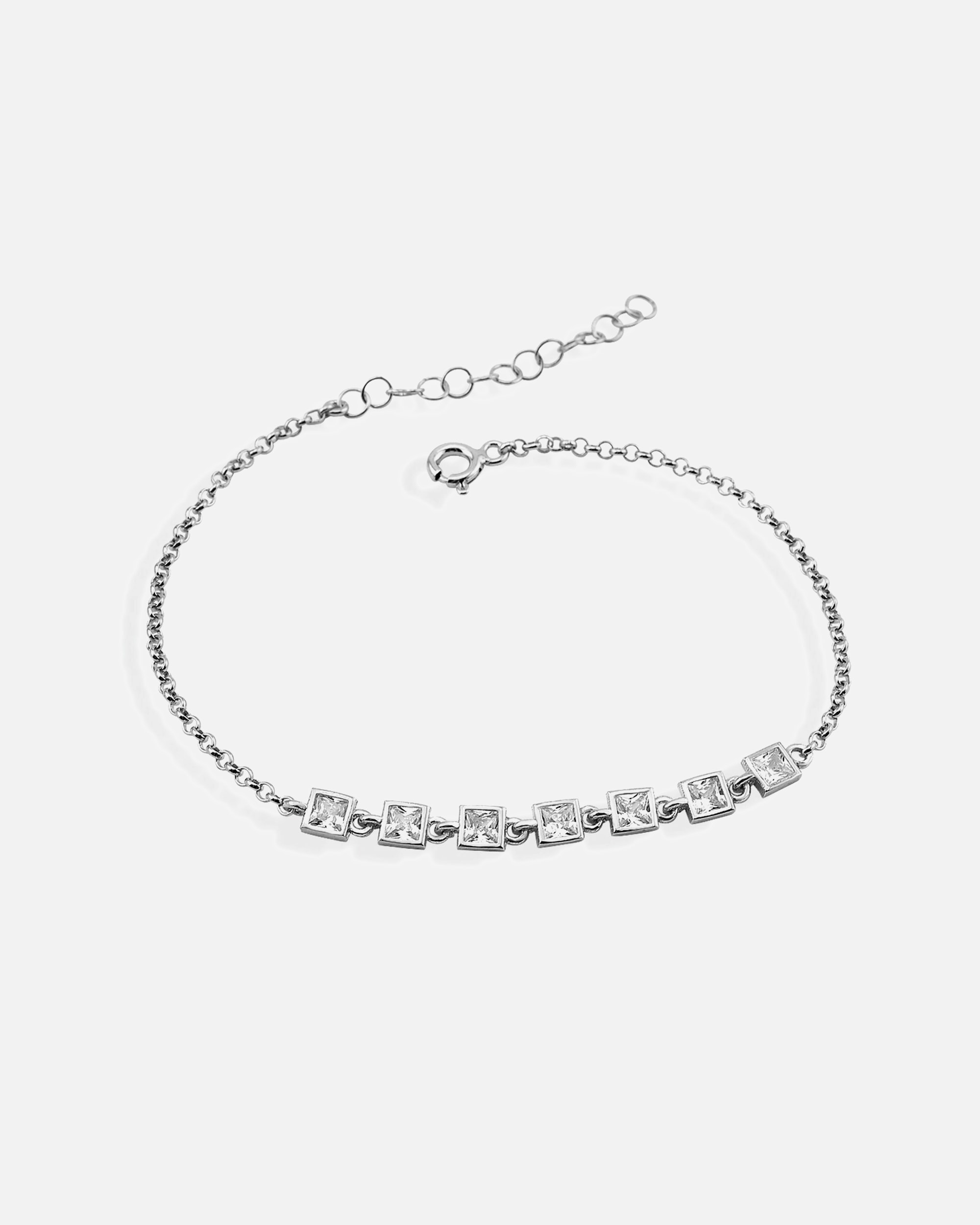 Armband für Weiblich dKeniz Armband 925/- Sterling Silber Zirkonia weiß 18,5cm