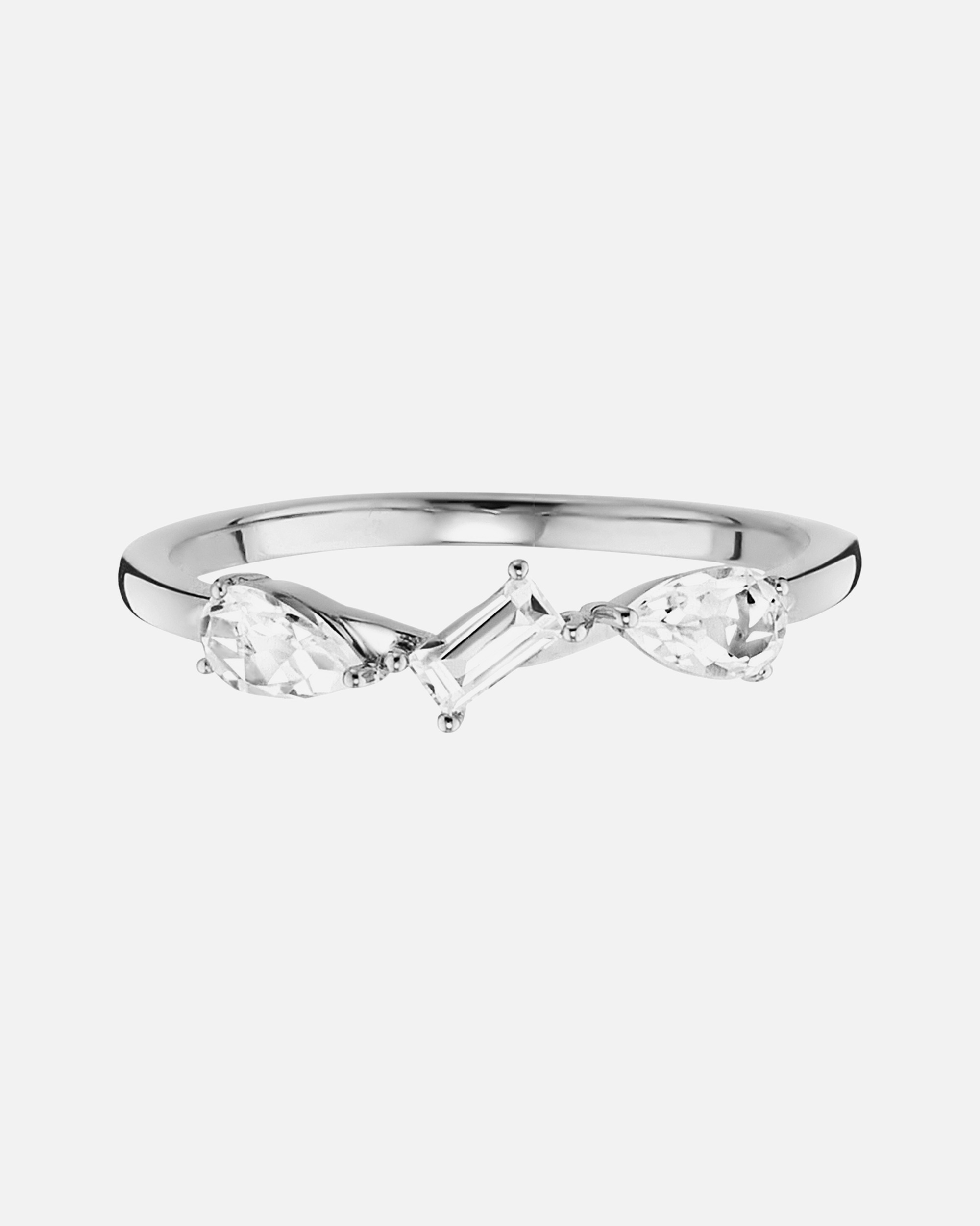 Ring für Weiblich caï Ring 925/- Sterling Silber Weißtopas weiß 0,613ct 054 (17,2)