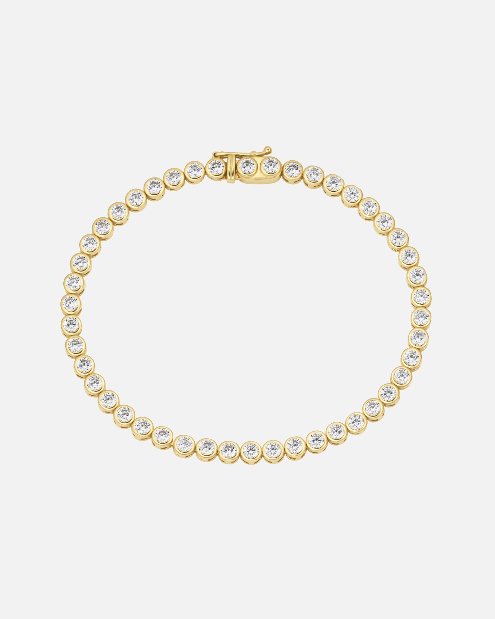 Armband für Unisex Armband mit Zirkonia Steinen Silber 925 19,5 cm