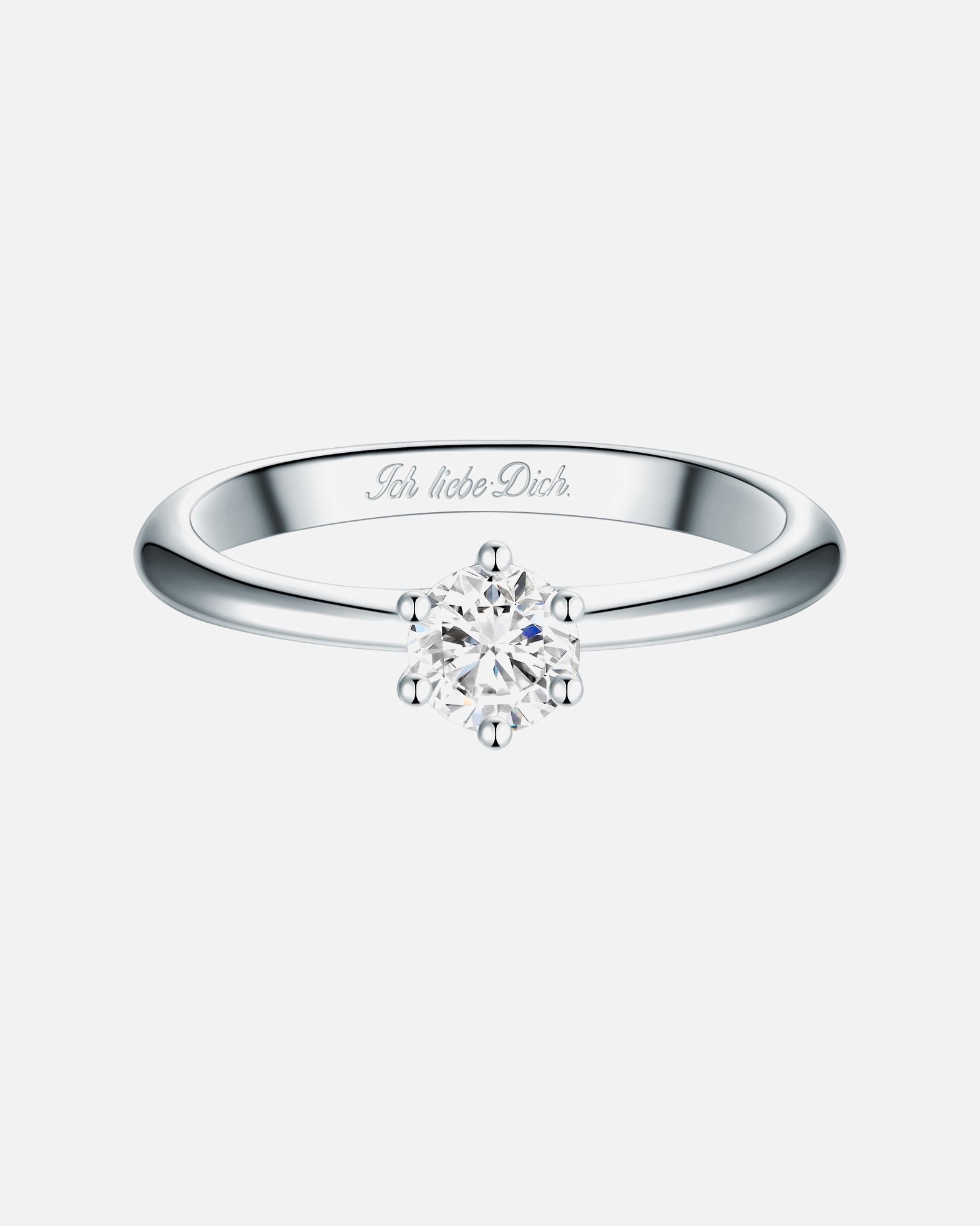 Ring für Weiblich Trilani Ring aus Sterling Silber in silber mit Zirkonia 60
