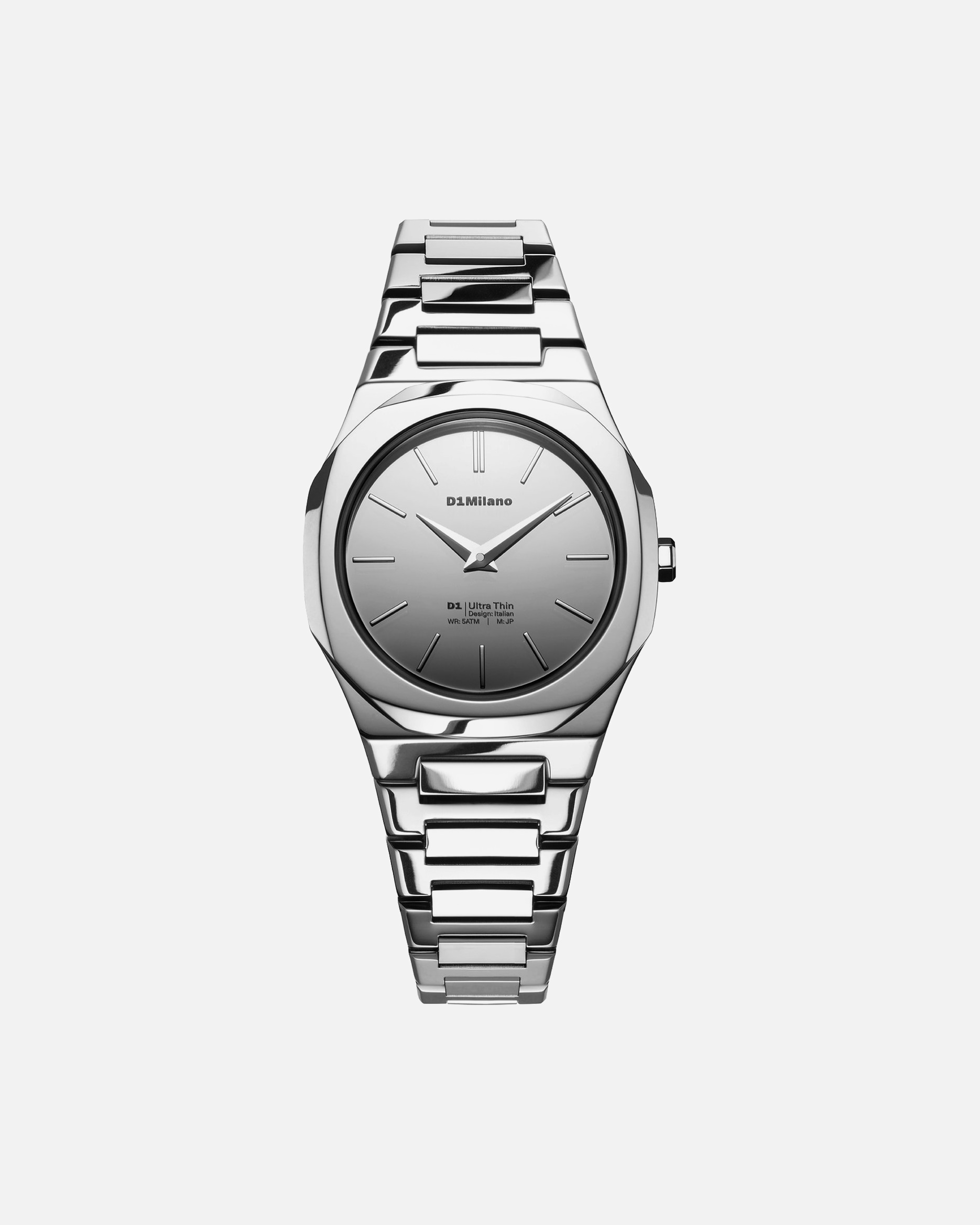 Uhr für Weiblich D1 Milano Default Brand Line Damenuhr Edelstahl silber