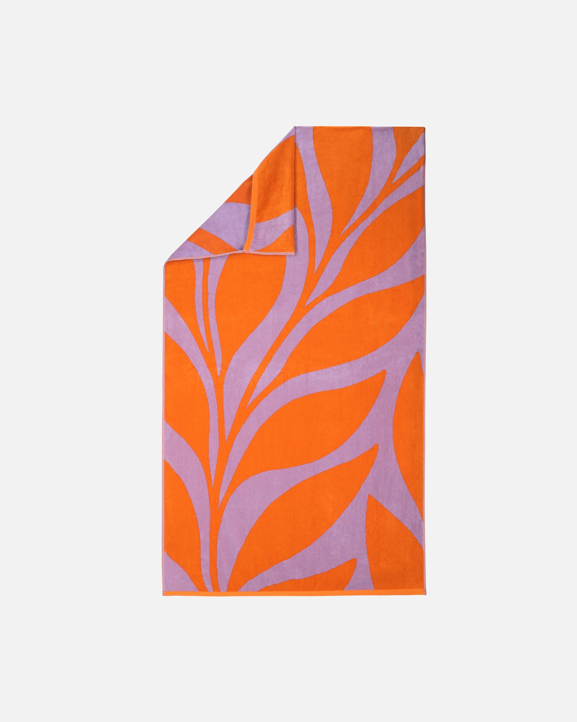 Handtuch für Unisex Vossen Vossen Strandtücher Ocean Leaf orange - 0001 100x180 cm