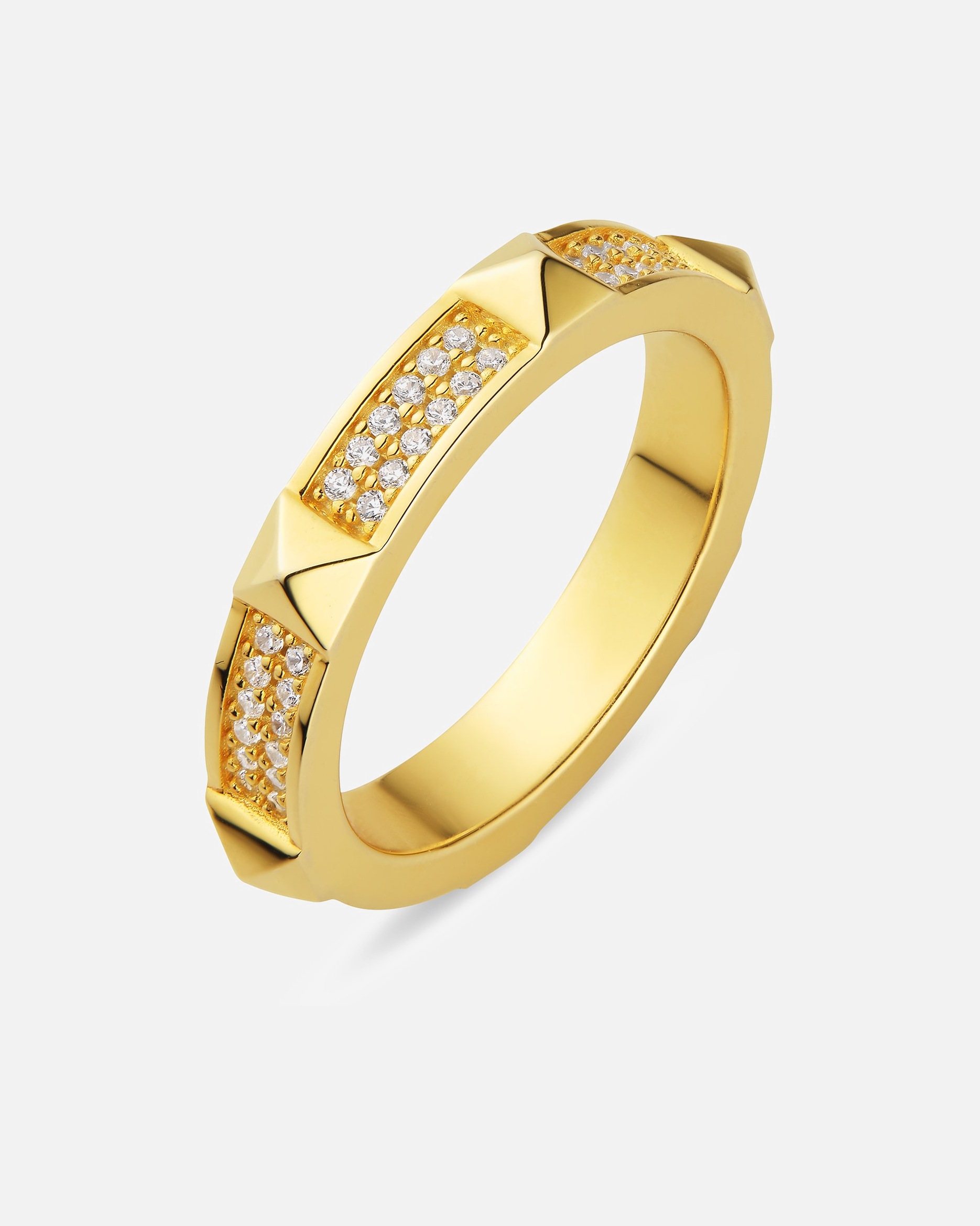 Ring für Weiblich Jette Damenring 925er Silber, recycelt 55
