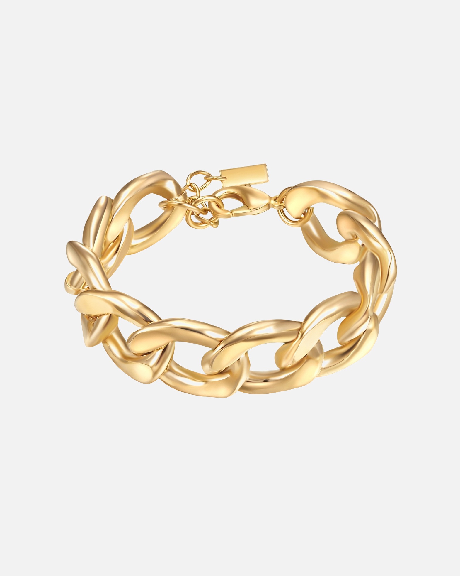 Armband für Weiblich Lulu & Jane Armband aus Metall in Gelbgold 20,0 cm Basislänge + 2,5 cm Verlängerung