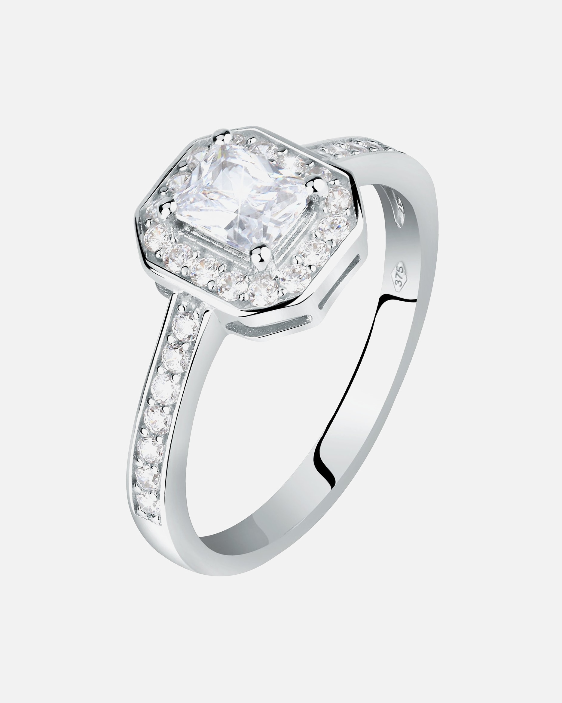 Ring für Weiblich CHRIST Damenring 375er Weißgold 50