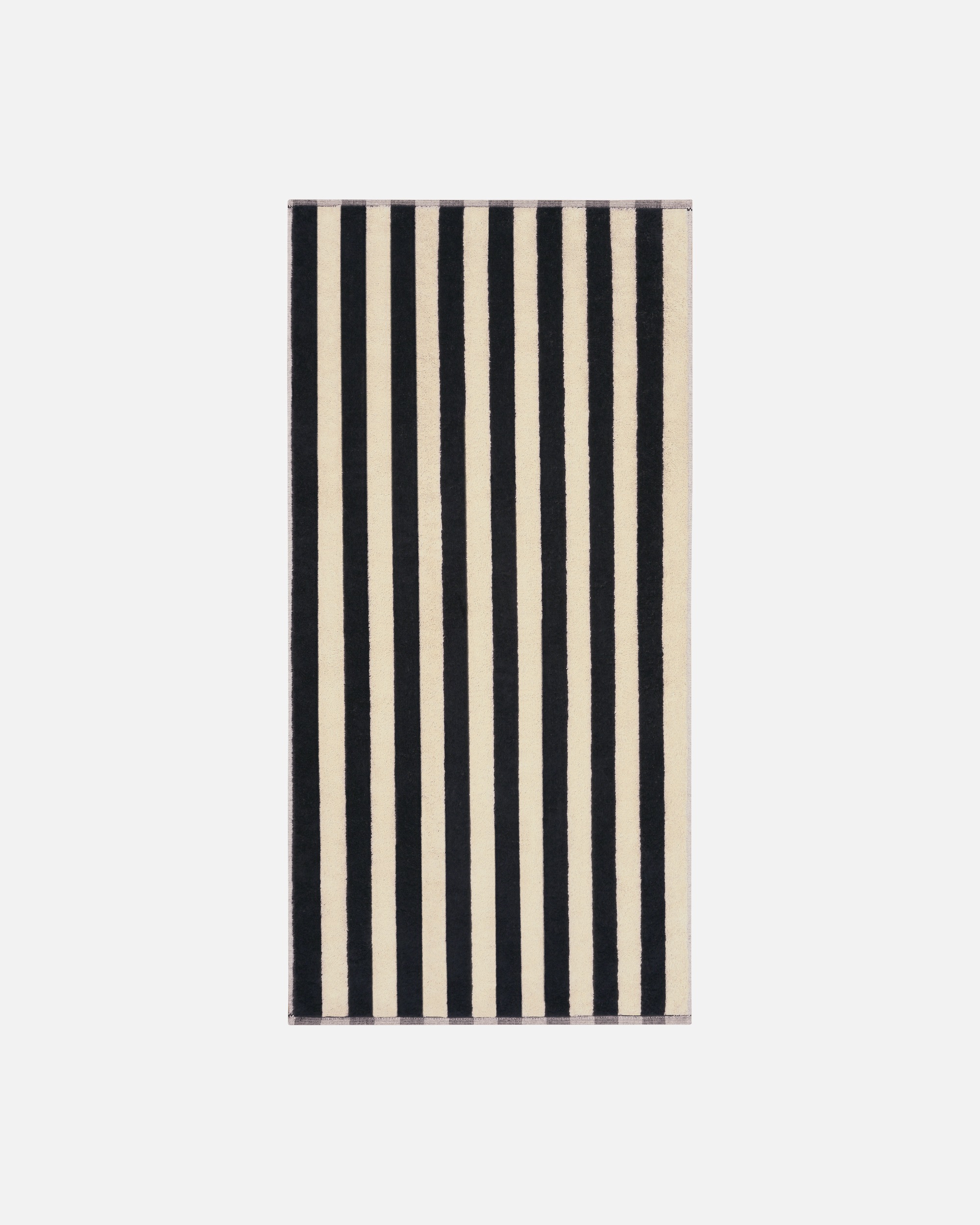 Handtuch für Unisex Cawö Cawö Handtücher Bold Streifen 6277 schwarz/beige - 93 Duschtuch - 70x140 cm