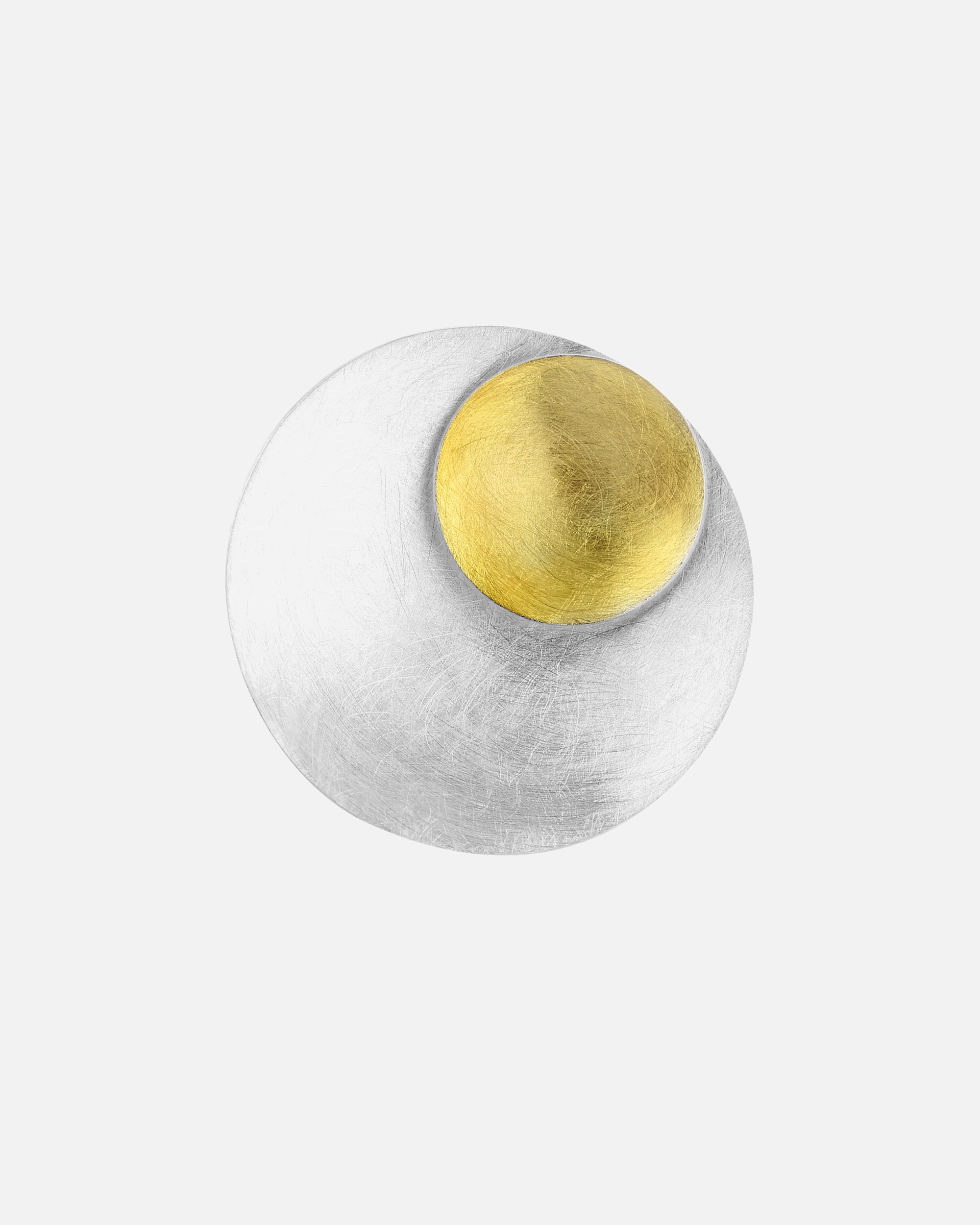 Schmuckanhänger für Weiblich Nenalina Schmuckanhänger Kreis Geo Bi-Color 925 Silber 1 Stück