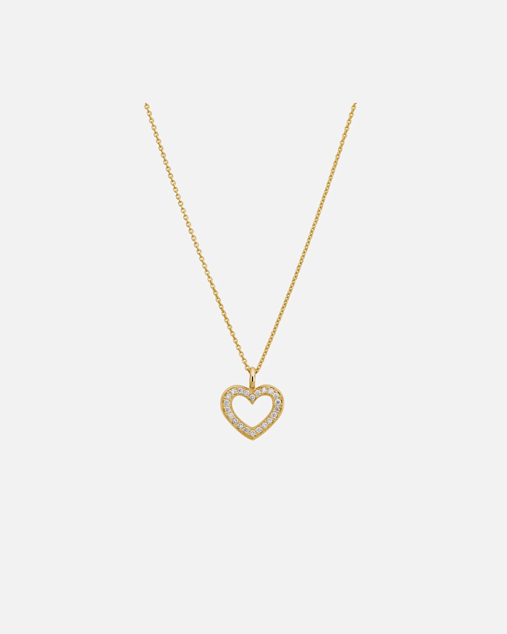 Halskette für Weiblich Lyomi Default Brand Line Anhänger mit Kette 585/- Gold Diamant Lab Grown weiß 0,18ct. gelb vergoldet