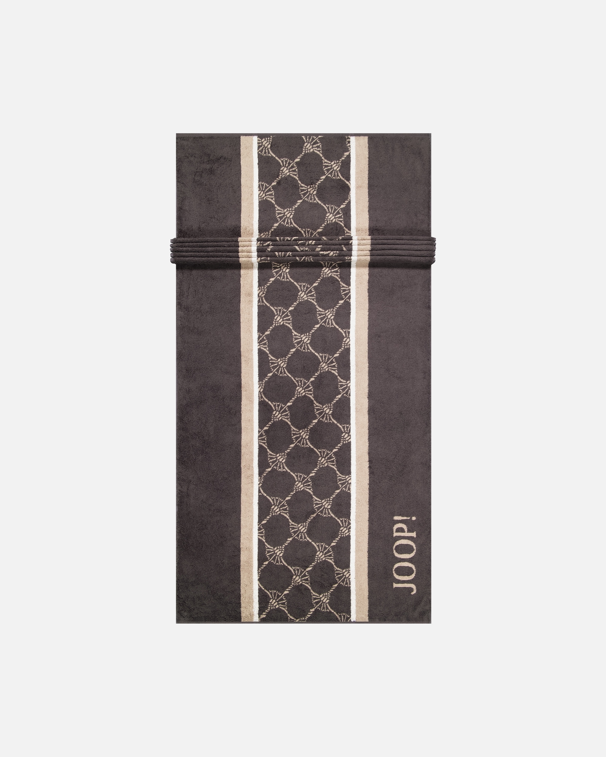 Handtuch für Unisex JOOP! JOOP! Handtücher Sauna Stripes 1717 Anthrazit - 73 Saunatuch 80x200 cm