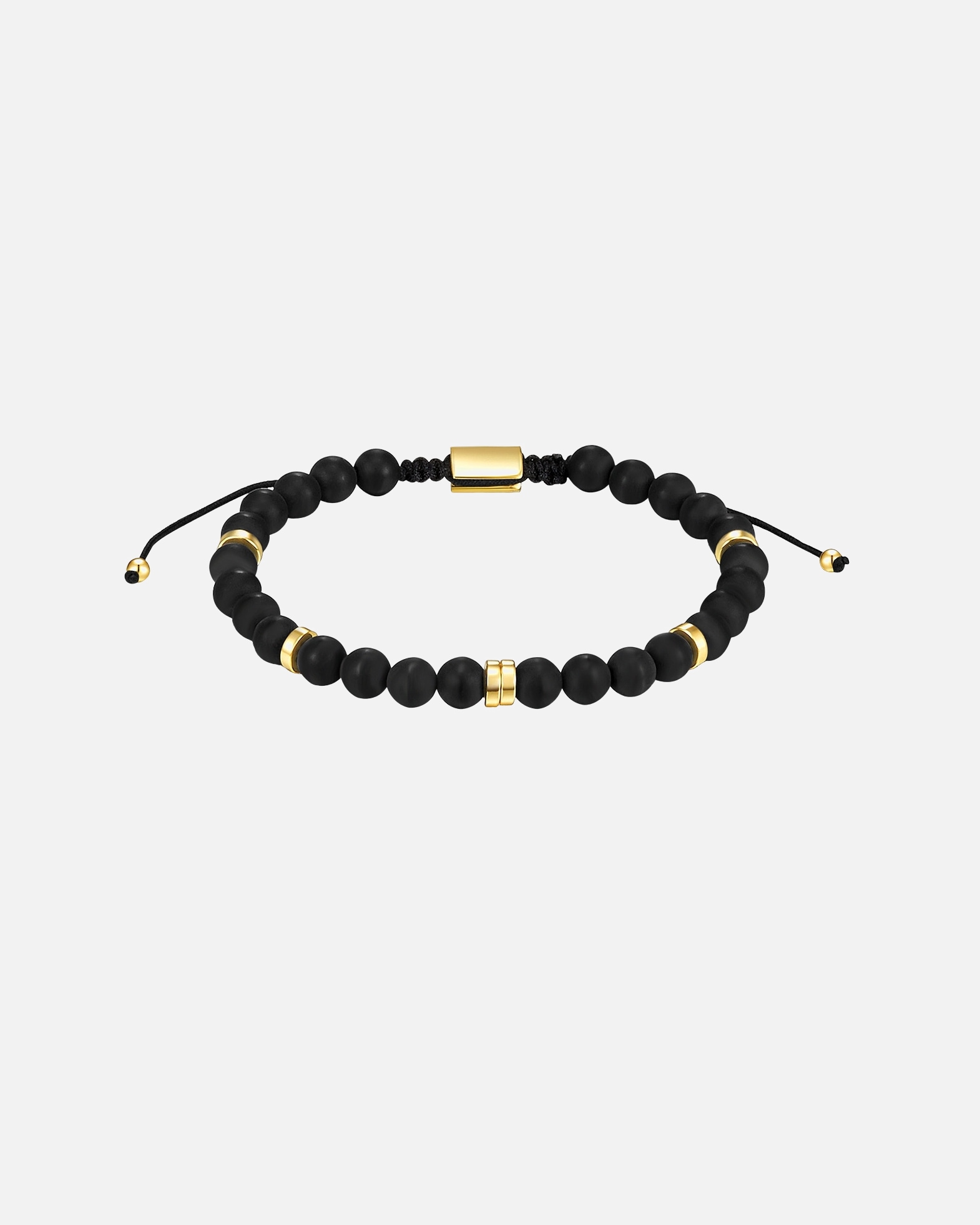 Armband für Männlich Männerglanz Armband aus Sterling Silber in Gelbgold mit Achat 1 Stück