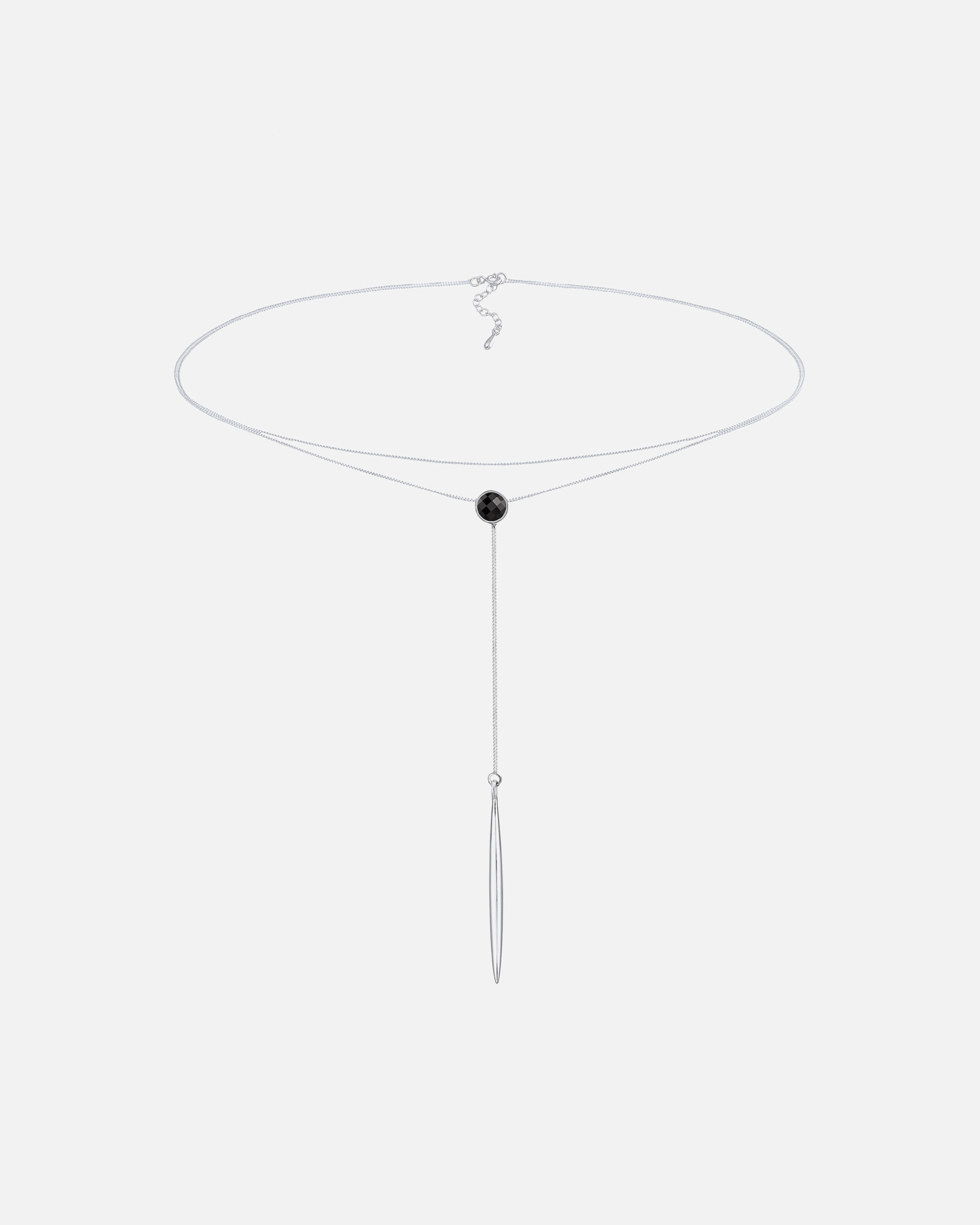 Halskette für Weiblich Elli Y-Kette Choker Kristalle 925 Silber 1 Stück