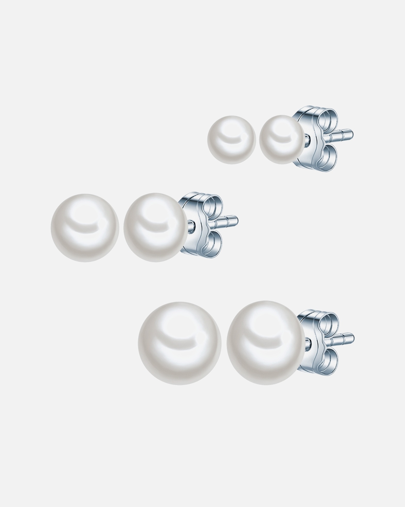 Ohrringe für Weiblich Valero Pearls Schmuck-Set 925er Silber 1 Stück