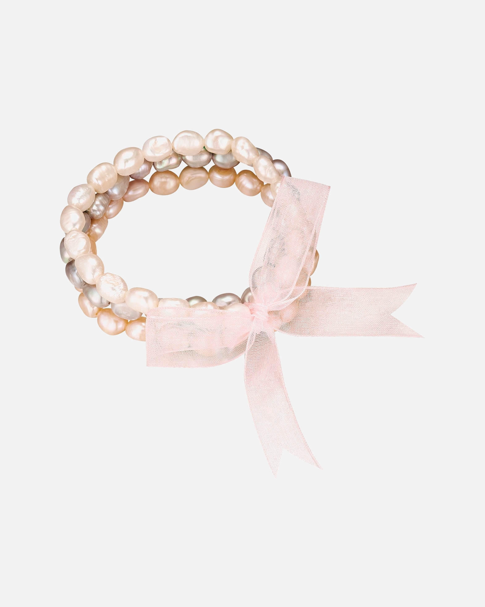 Armband für Weiblich Valero Pearls Perlen-Armband Süßwasser-Zuchtperle in Weiß 1 Stück
