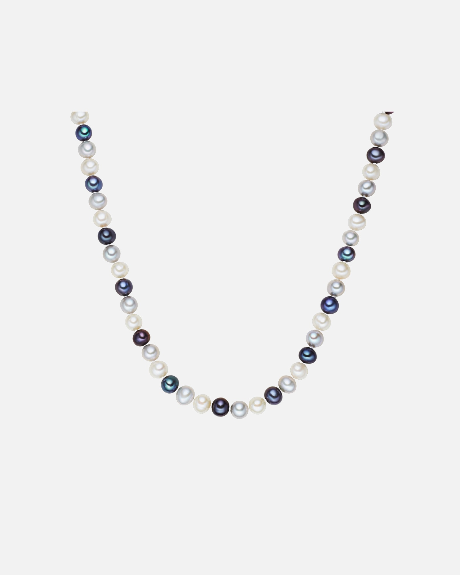 Halskette für Weiblich Valero Pearls Perlen-Kette aus Sterling Silber in silber mit Süßwasser-Zuchtperle 1 Stück