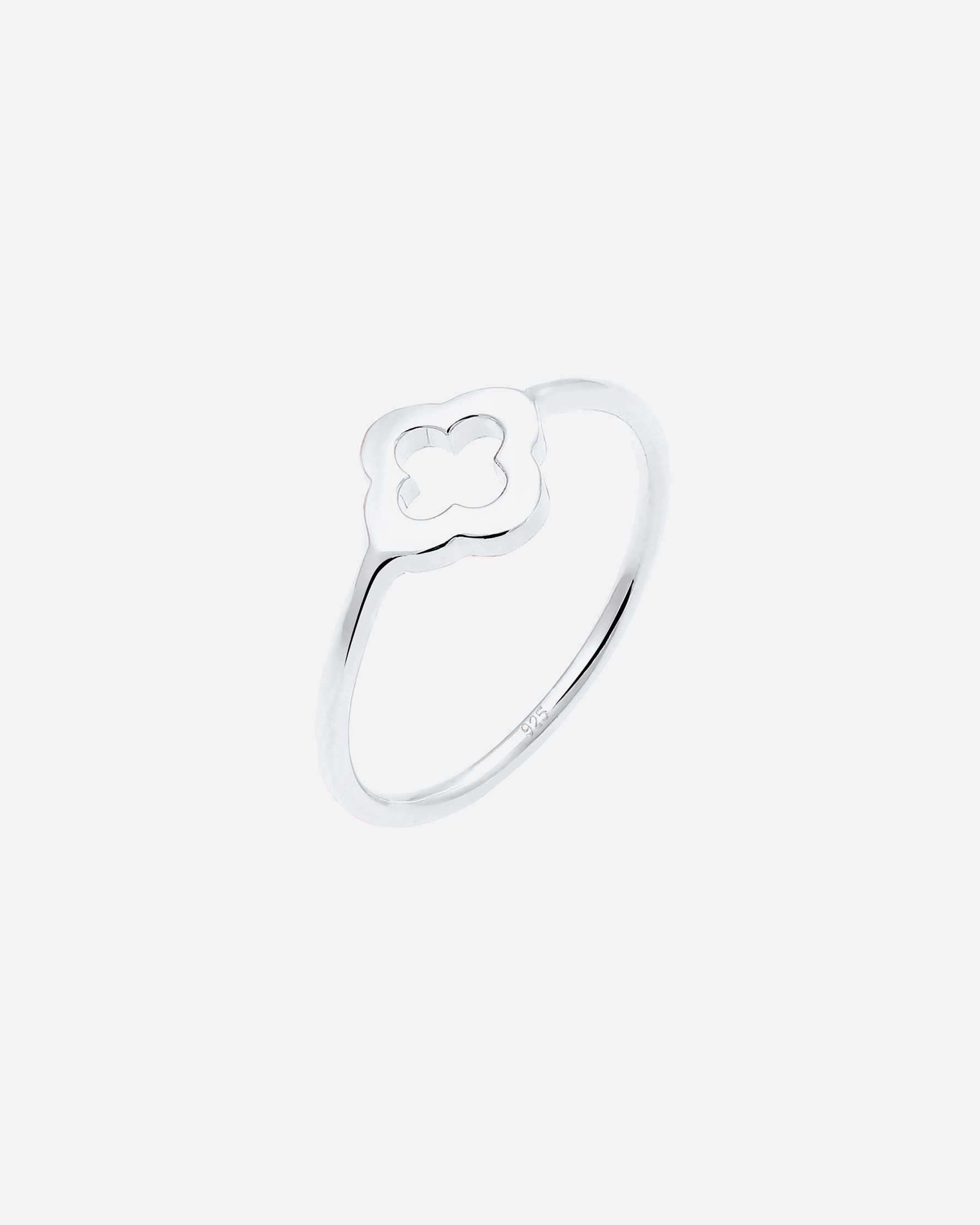 Ring für Weiblich Elli Kleeblatt Glücksbringer Luck 925 Sterling Silber 54