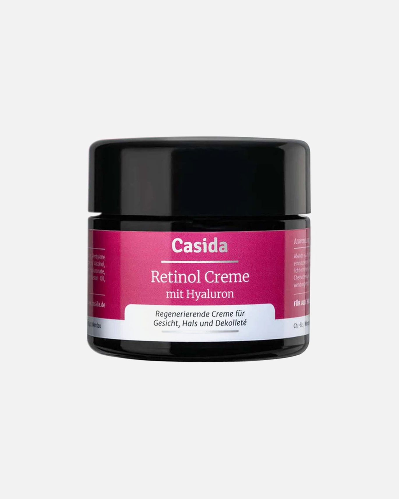 für Unisex Casida Retinol Creme - regenerierend mit Hyaluron Retinol Creme - regenerierend mit Hyaluron 50ml