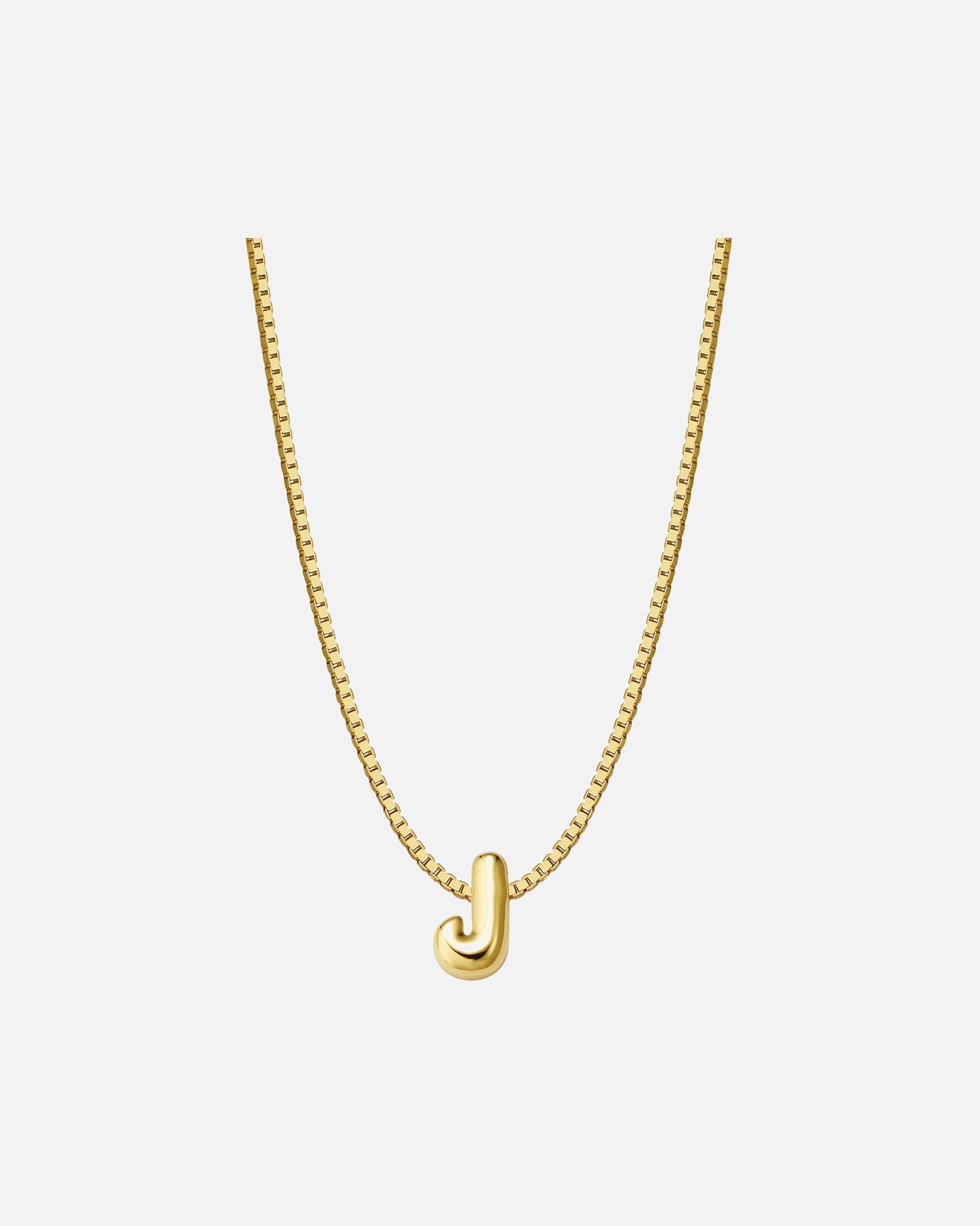 Halskette für Weiblich Glanzstücke München Halskette Buchstabe J aus Sterling Silber in gelbgold 40,0 cm Basiskette + 5,0 cm Verlängerung