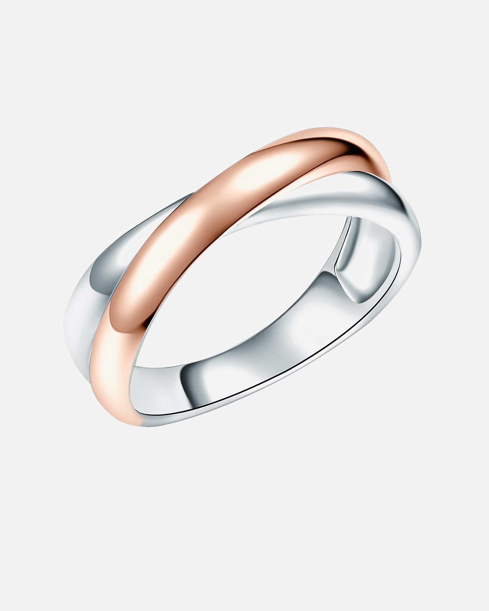 Ring für Weiblich Rafaela Donata Ring Sterling Silber in Silber/Roségold 52