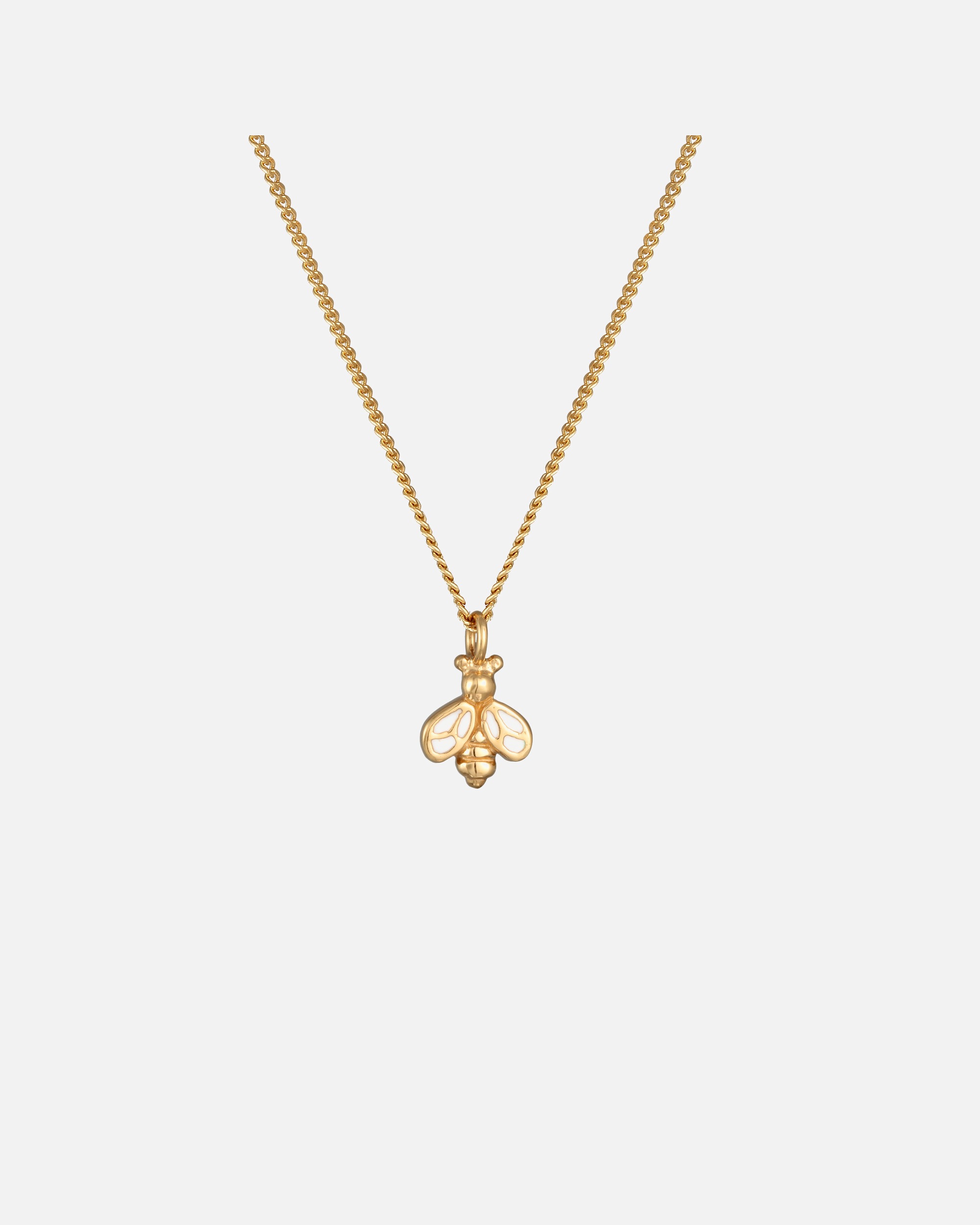 Halskette für Weiblich Elli Kinder Biene Emaille Tier 925 Silber vergoldet 1 Stück